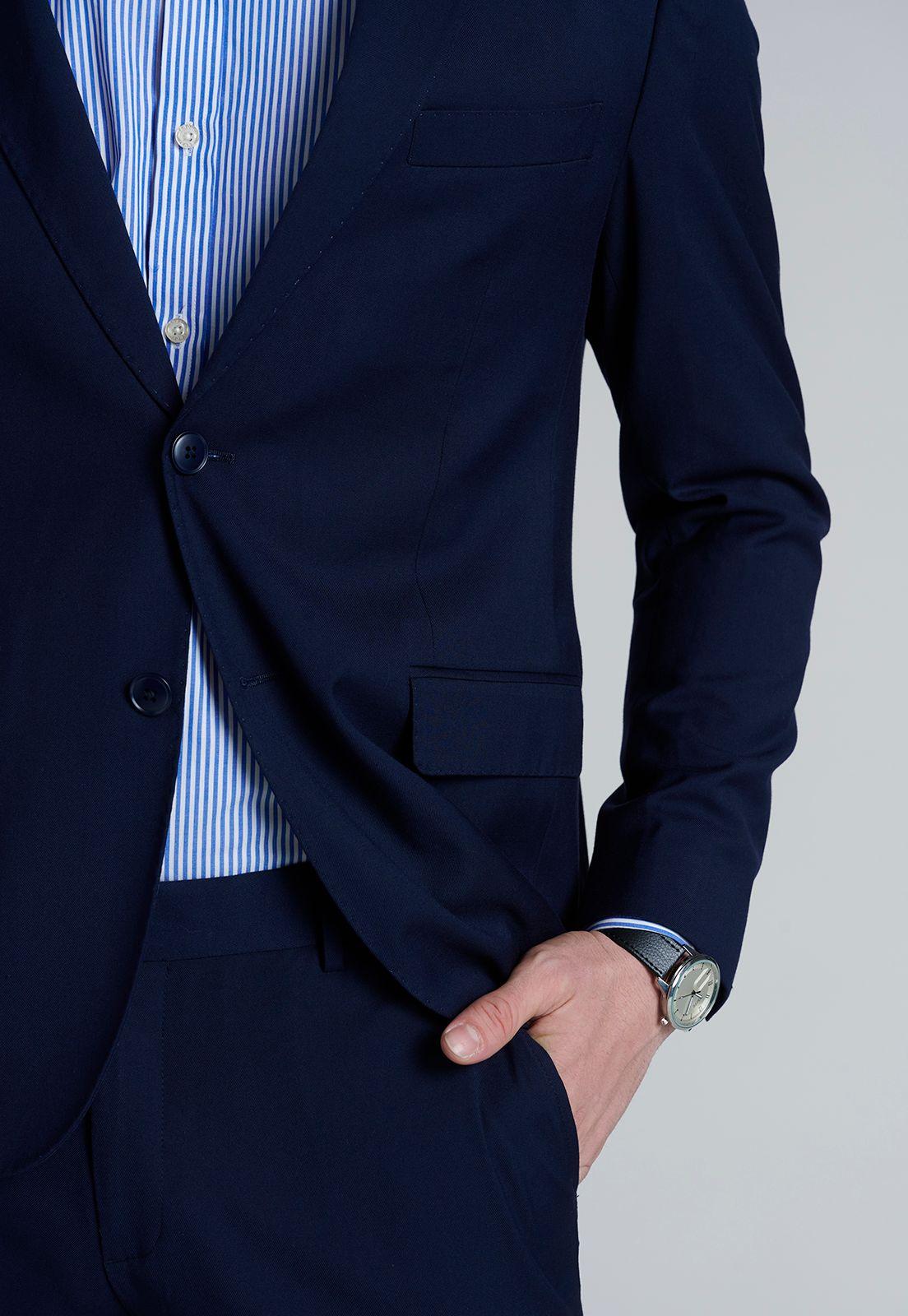 Blazer Smart Casual Ferouch Blue-2