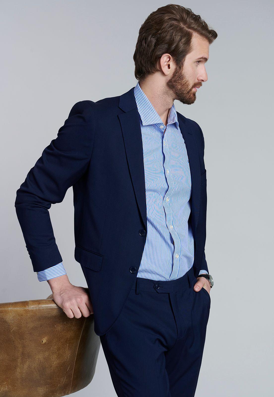 Blazer Smart Casual Ferouch Blue-4