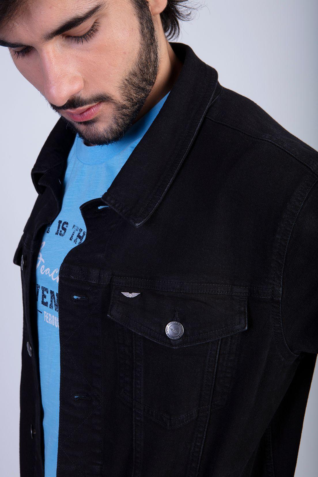 Chaqueta Basic Denimfj Black-3