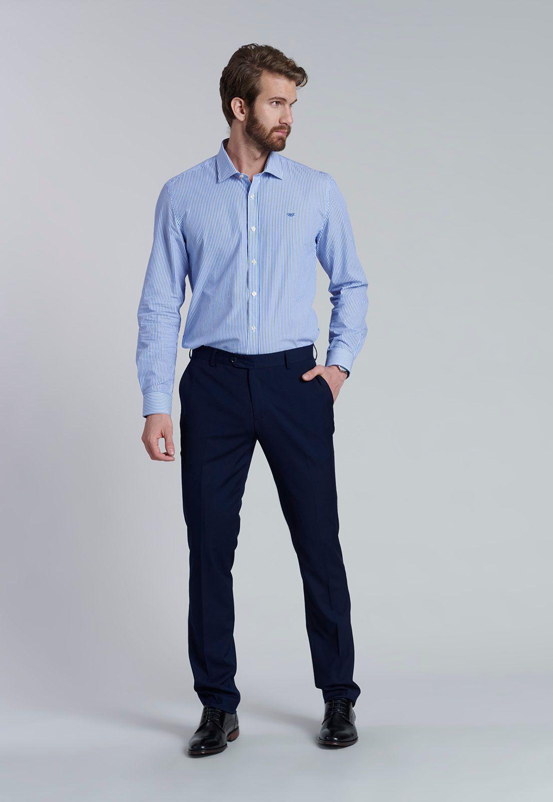 Pantalón Smart Casual Ferouch Blue-1