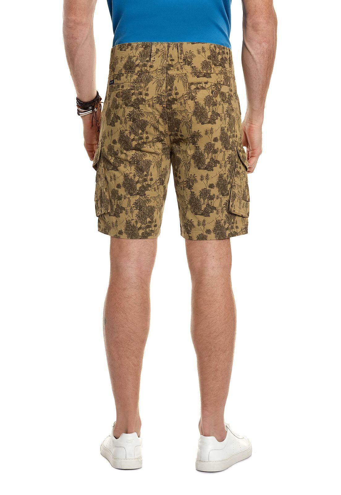 Bermuda Estampado Cargo Fj Khaki-2