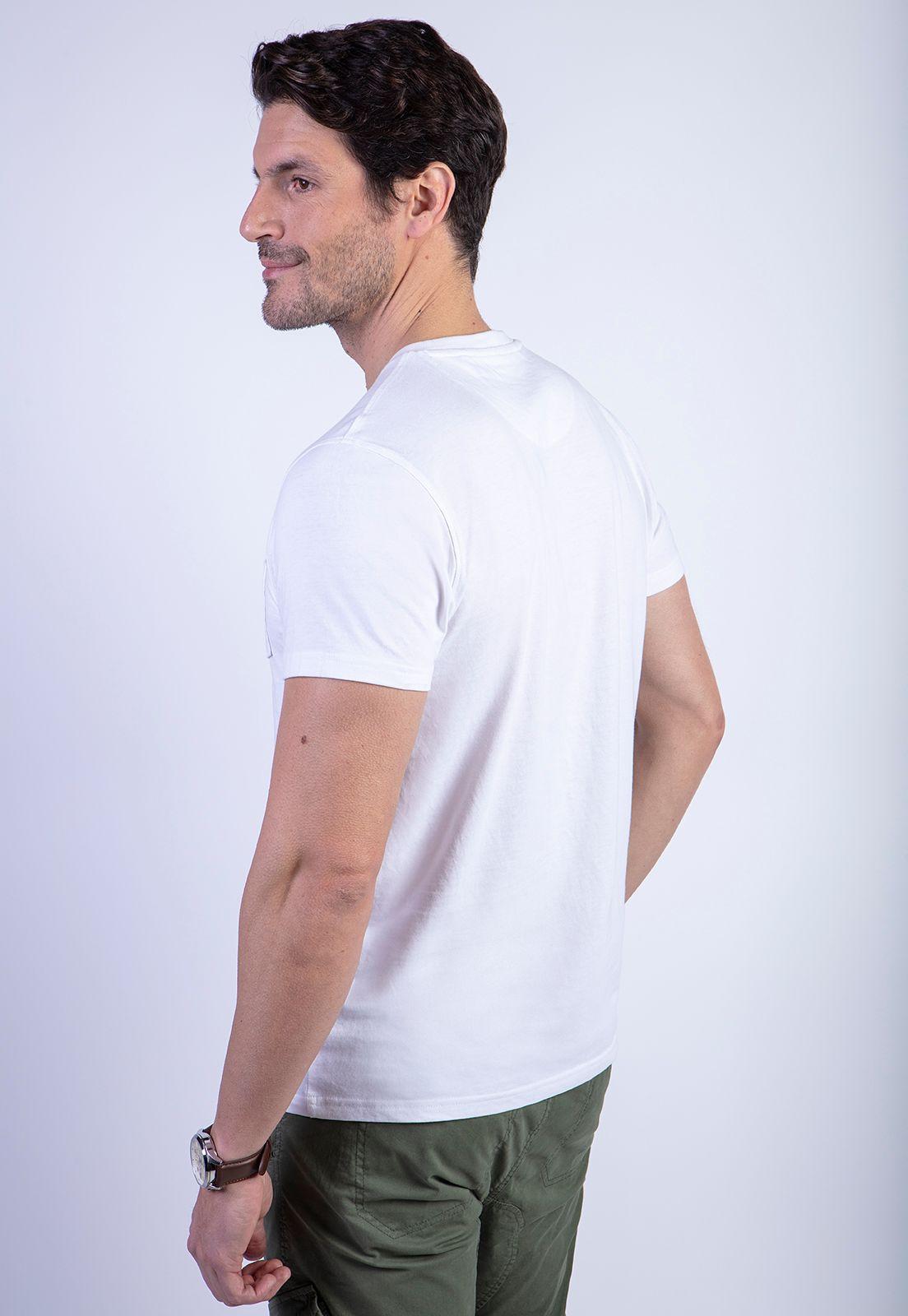 Polera Básica Bolsillo Houston White-1