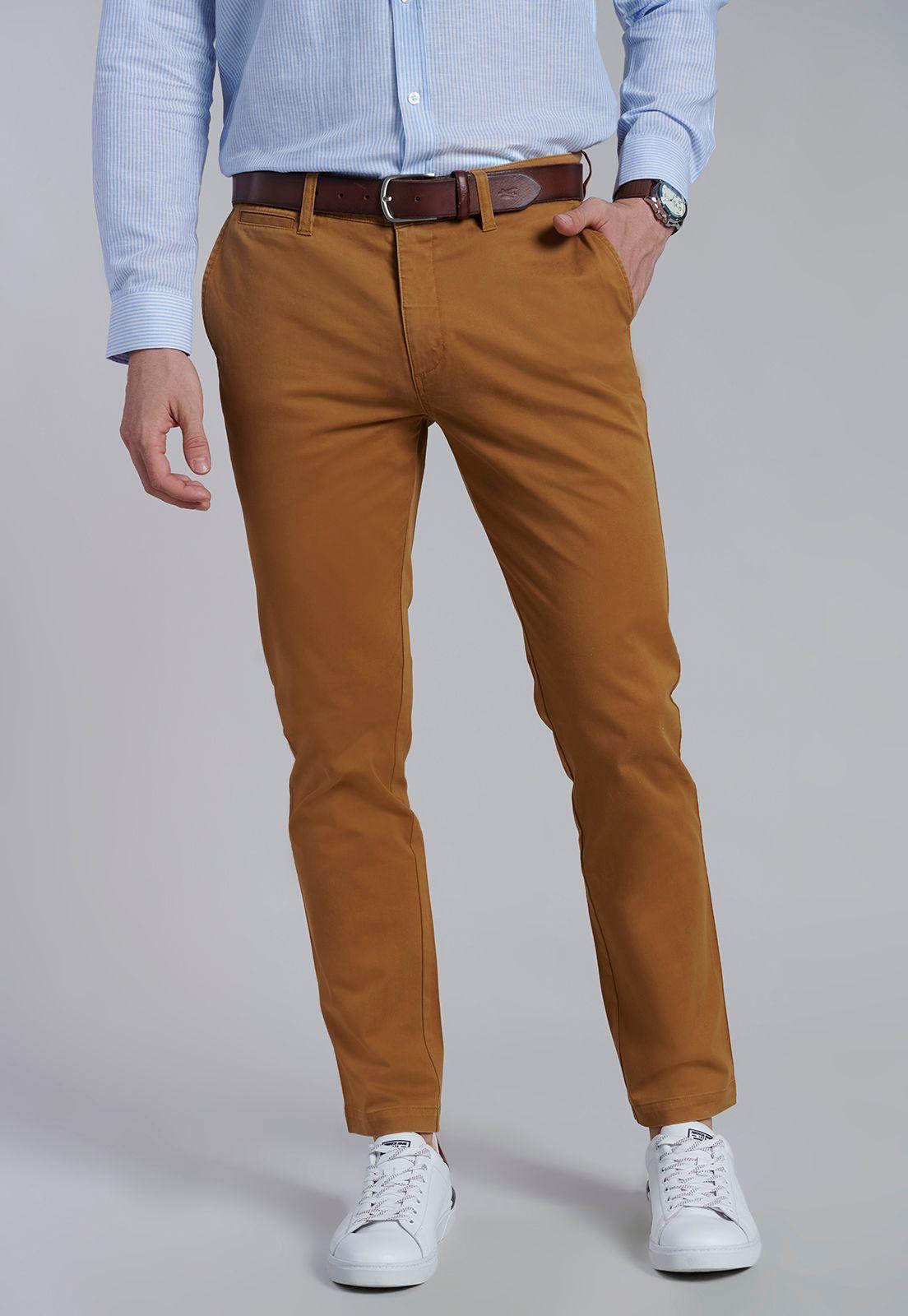 Pantalón Twill Camel Slim /31-0