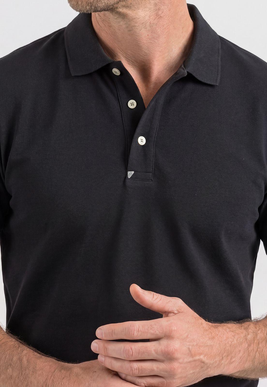 Polo Nantes Slim Black-2