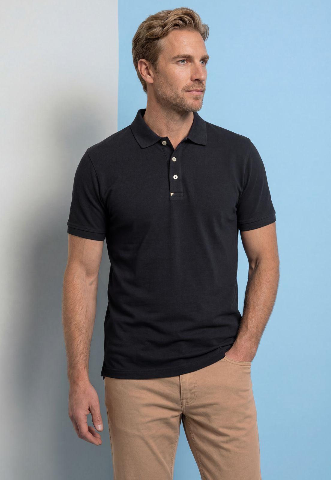 Polo Nantes Slim Black-4
