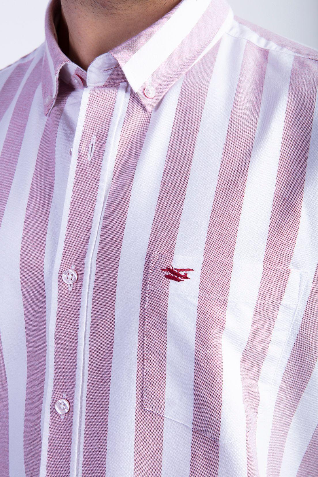Camisa Sport Listada F Coral-3