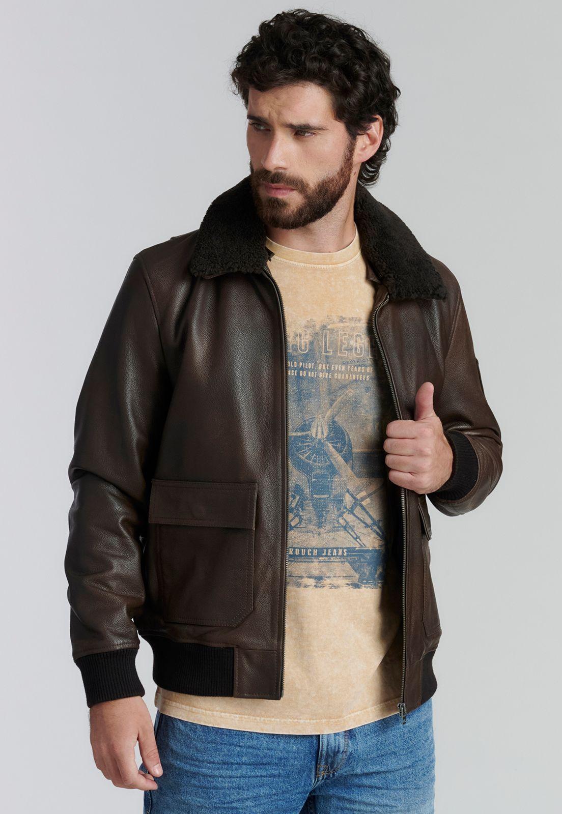 Chaqueta Cuero Wisconsin Fr Brown-0