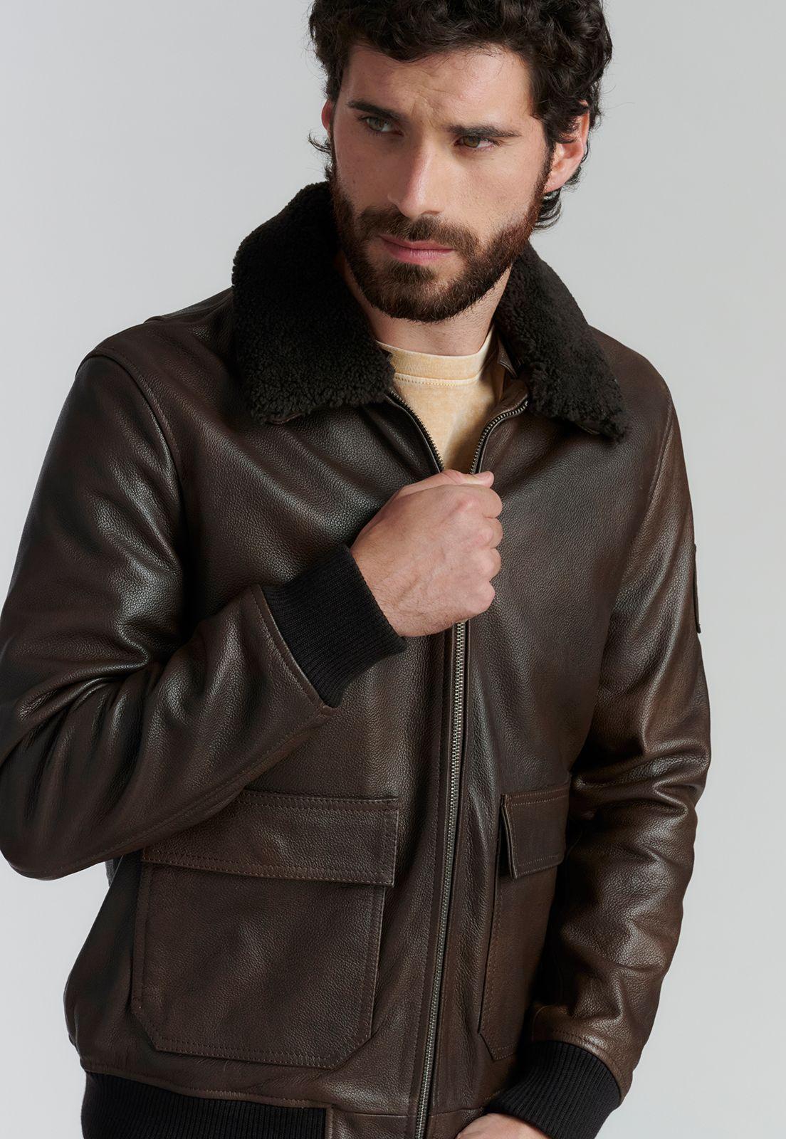 Chaqueta Cuero Wisconsin Fr Brown-2