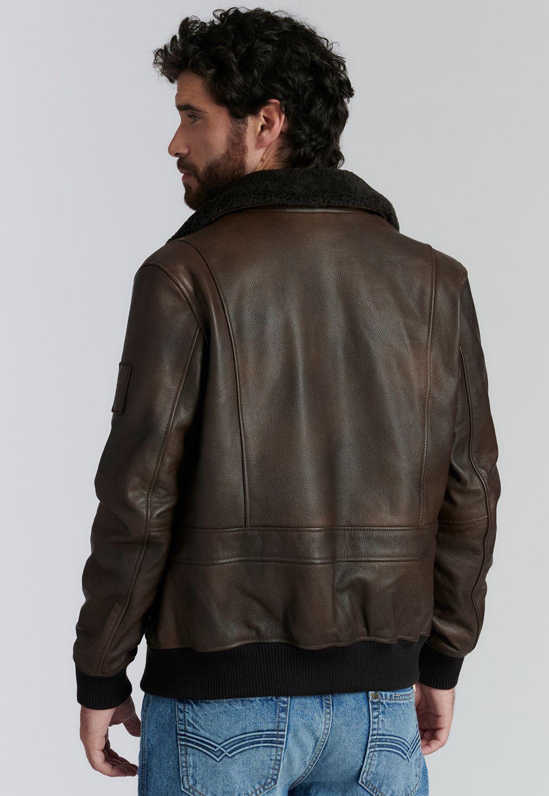Chaqueta Cuero Wisconsin Fr Brown-3