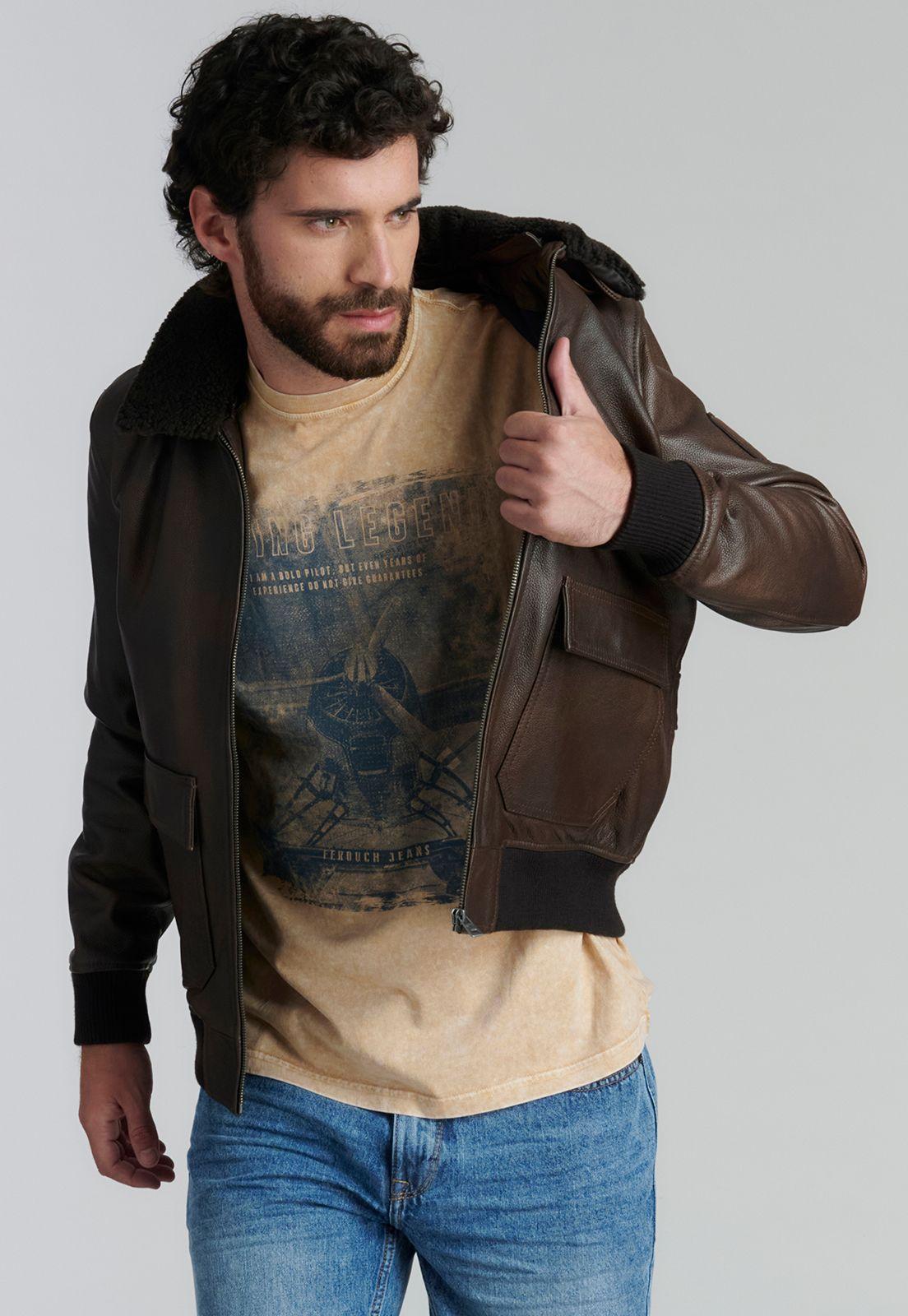Chaqueta Cuero Wisconsin Fr Brown-4