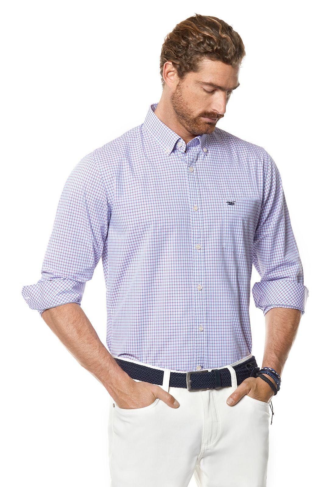 Camisa Checkered Illinois F Pink-0