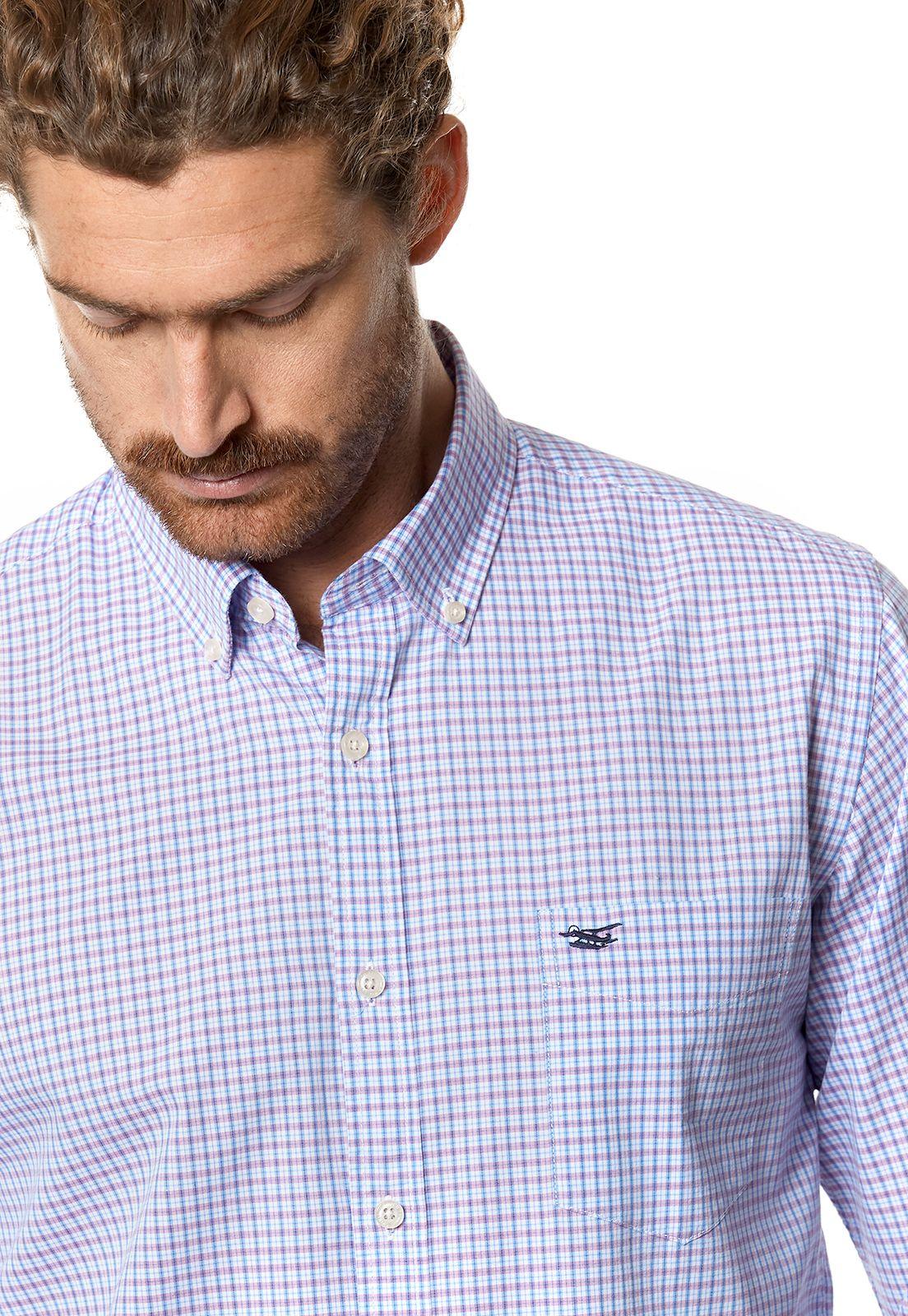 Camisa Checkered Illinois F Pink-3