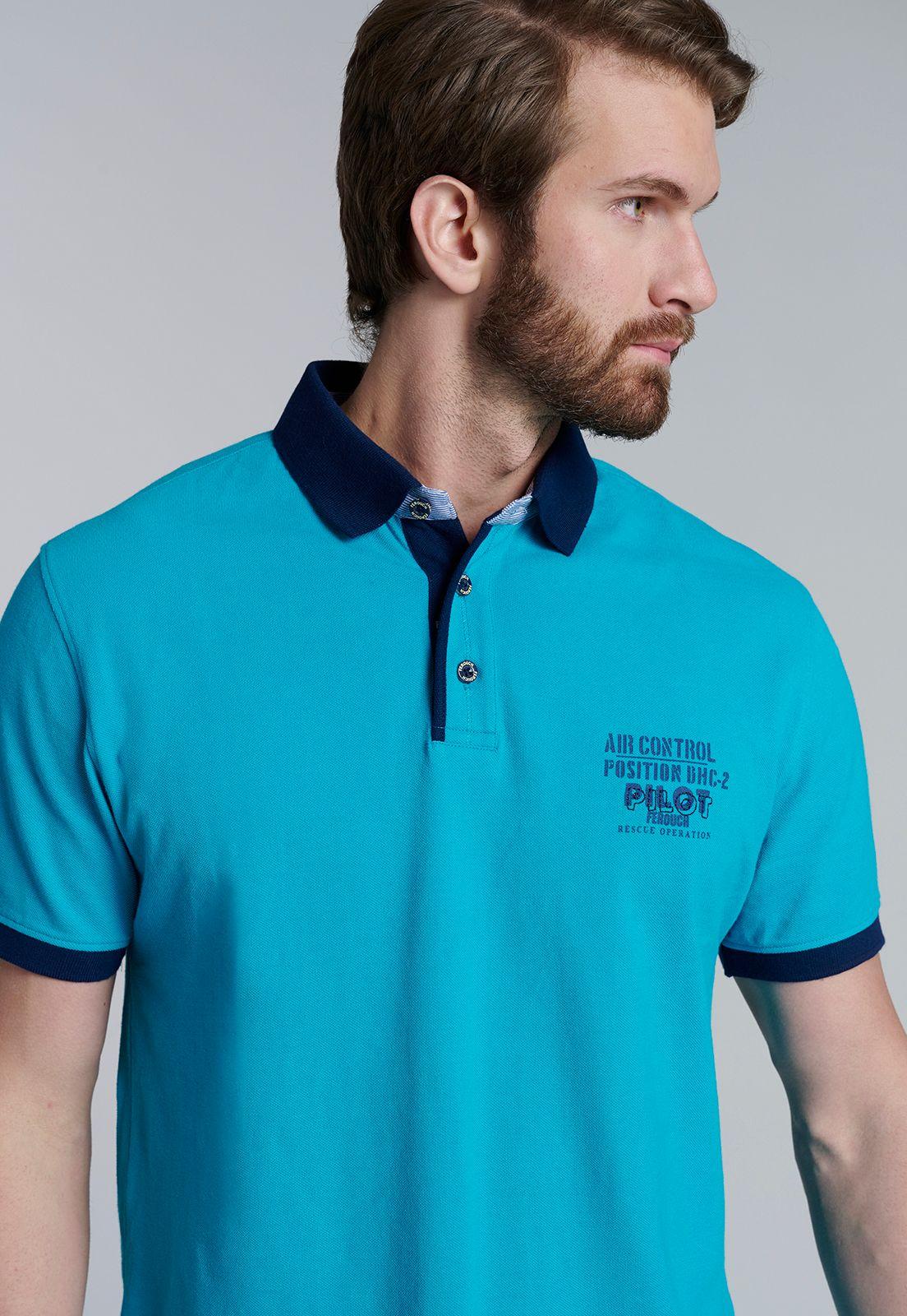 Polera Polo Denver Turquoise-2