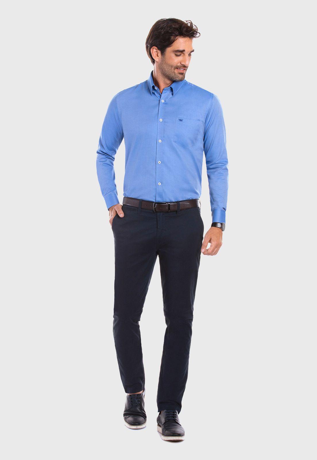 PANTALÓN TWILL SLIM /31 NAVY-1