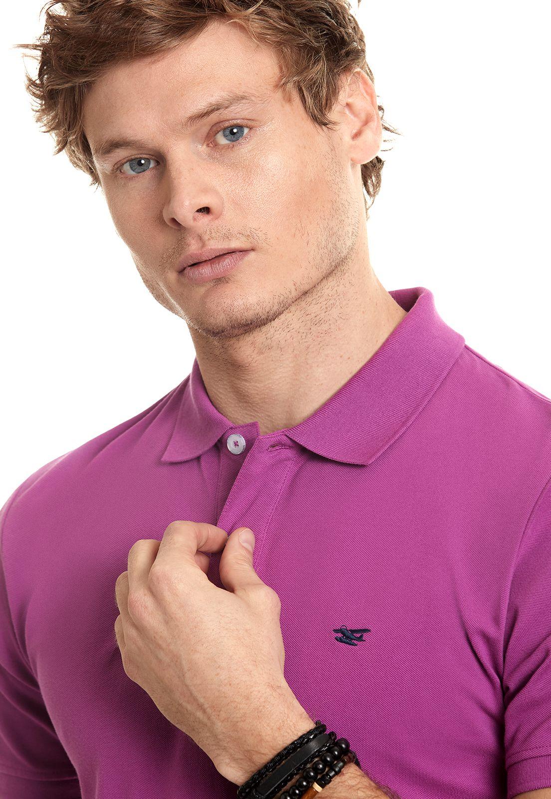 Polera Polo Básica Violet-3