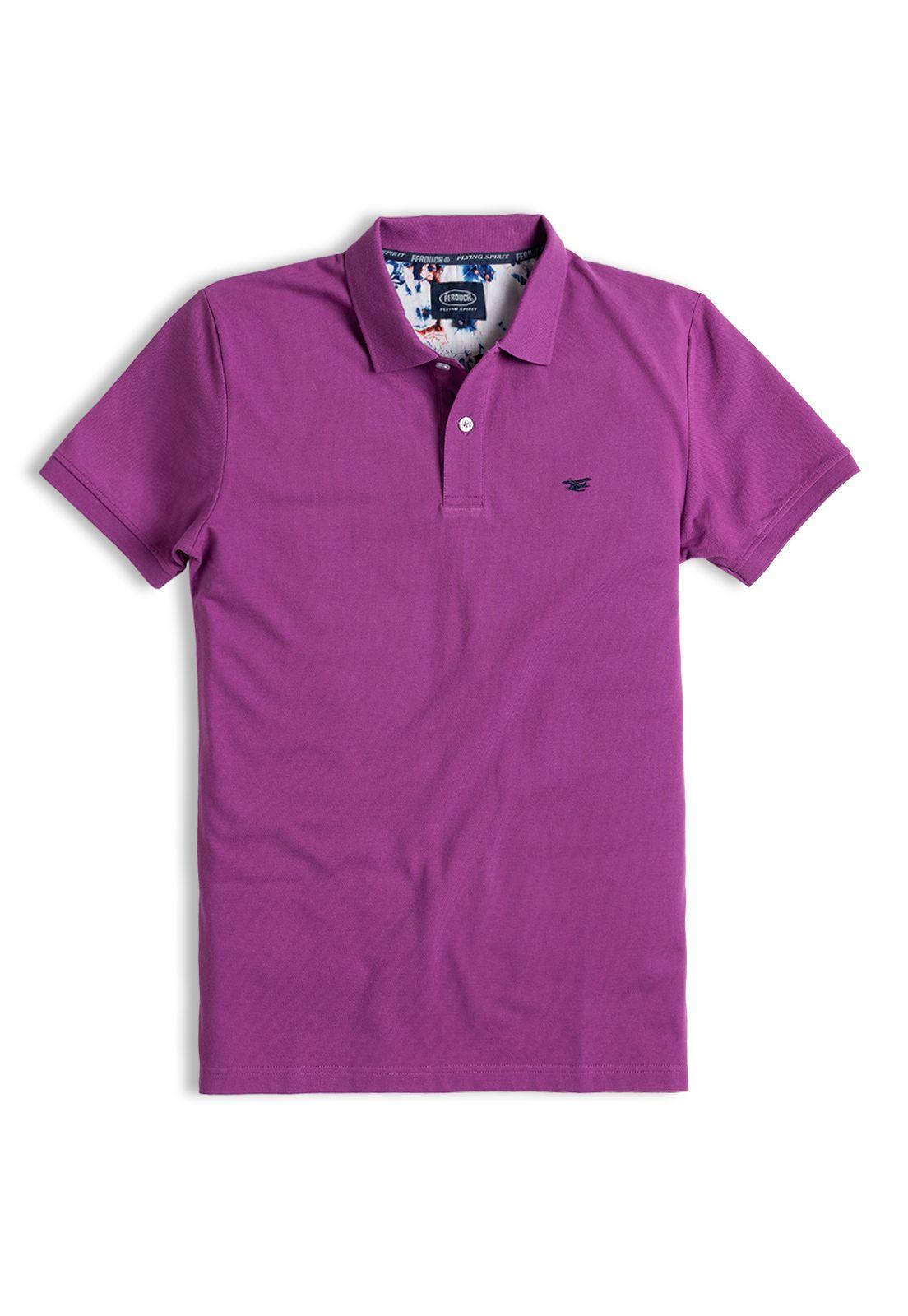 Polera Polo Básica Violet-4