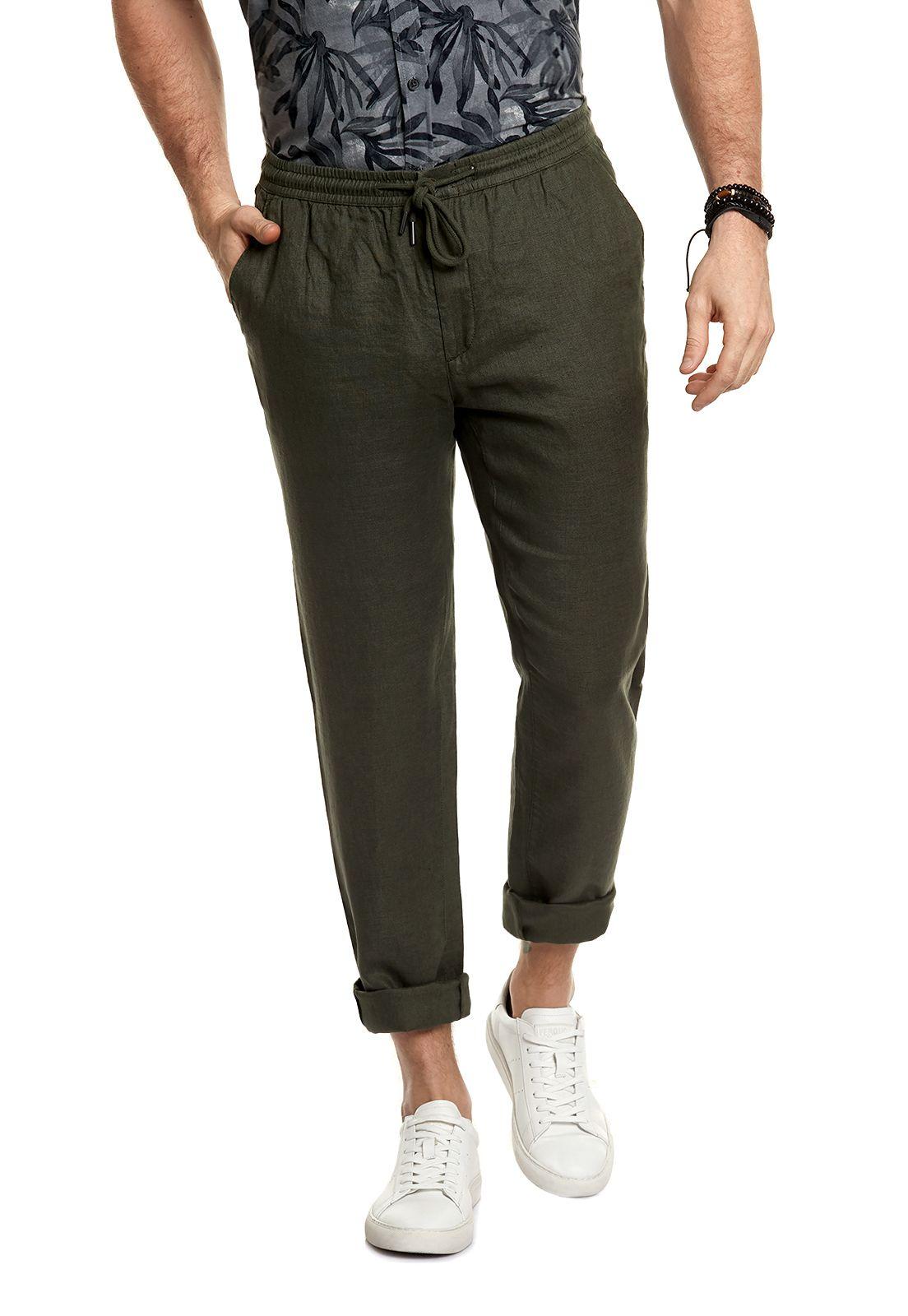 Pantalón Indiana Lino Military-0