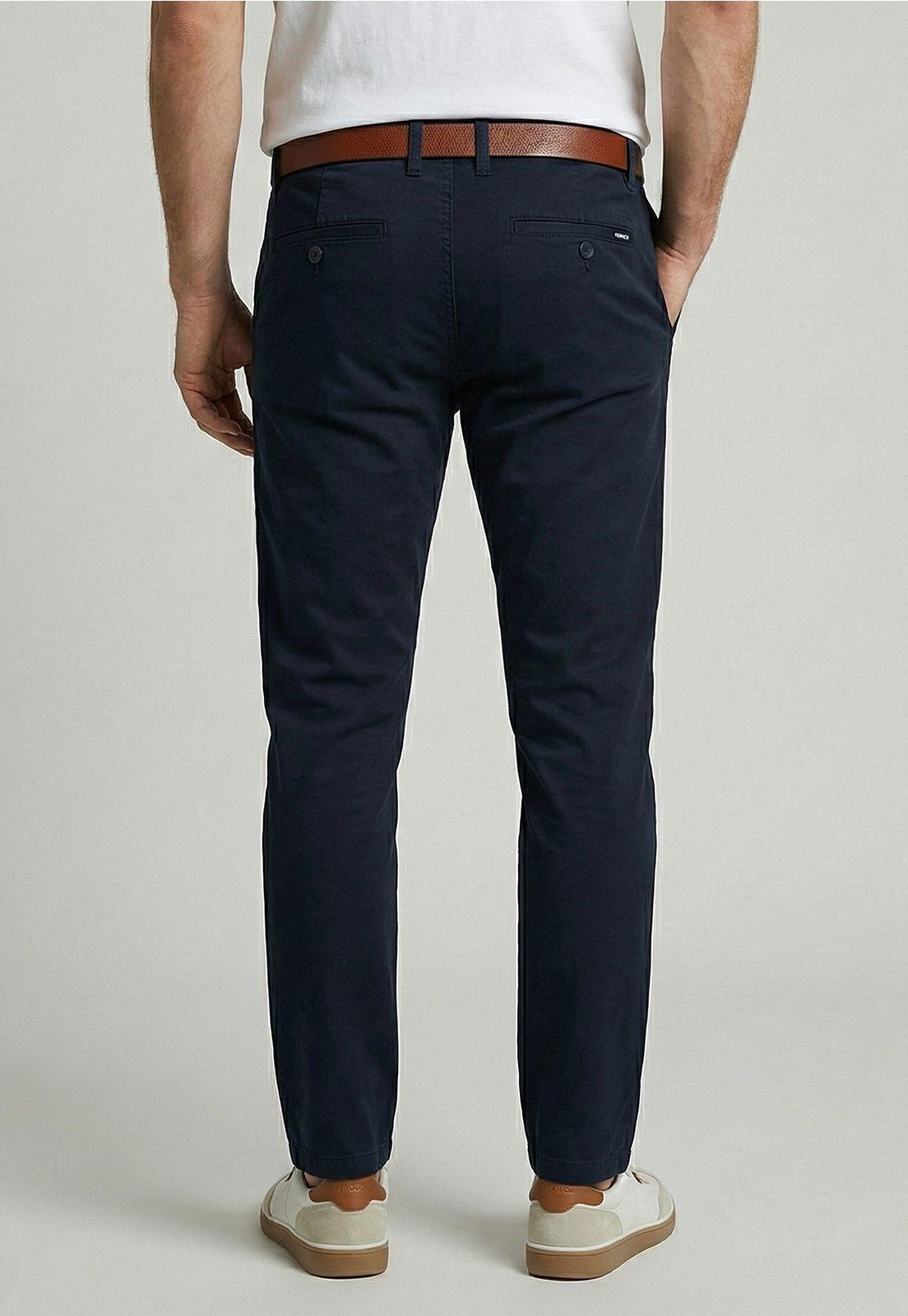 Pantalón Twill Without Pleats L/31 Navy-3