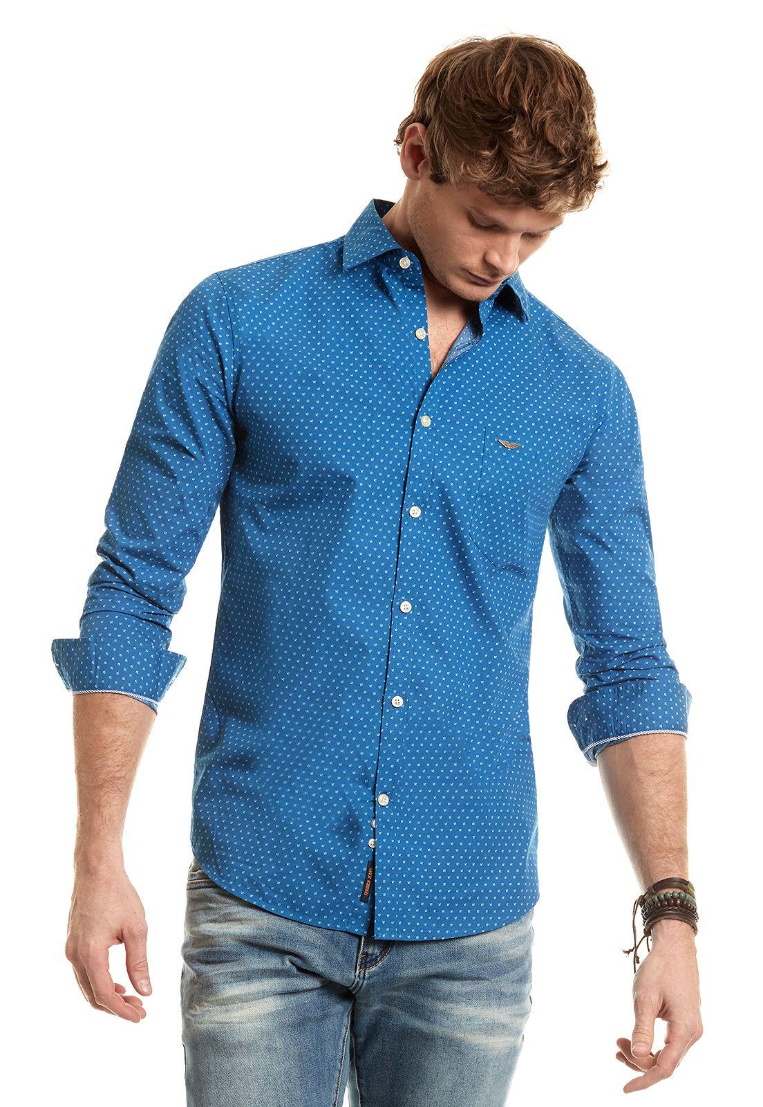 Camisa Estampada Ohio Fj Navy-0