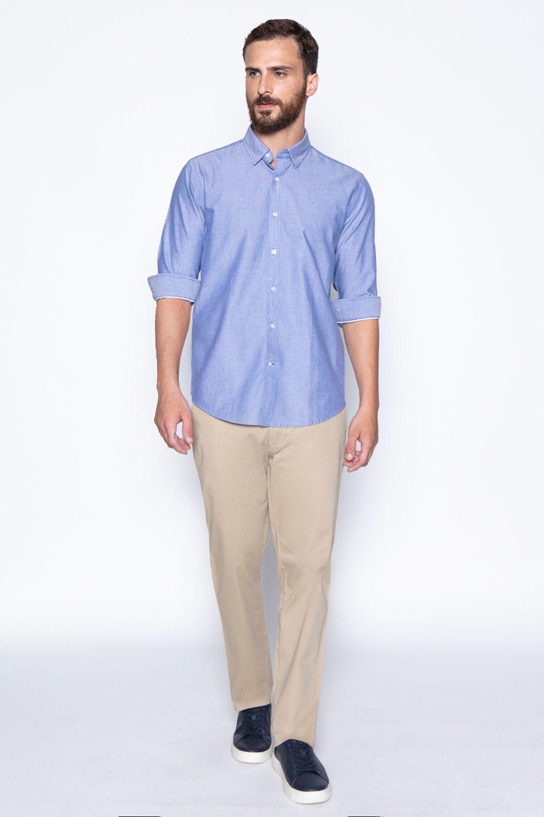 Camisa Sport Navy Oxford-3