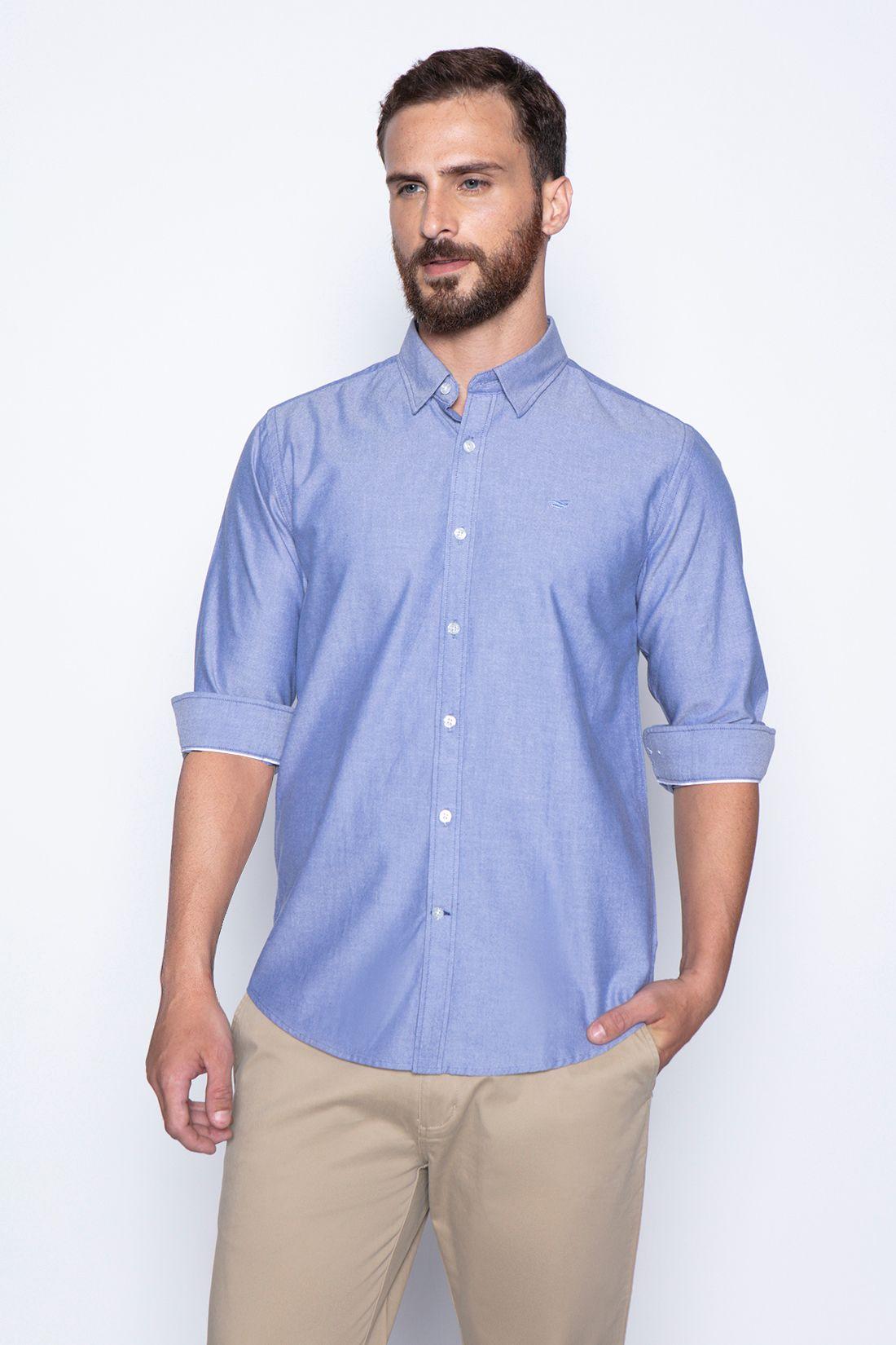 Camisa Sport Navy Oxford-0