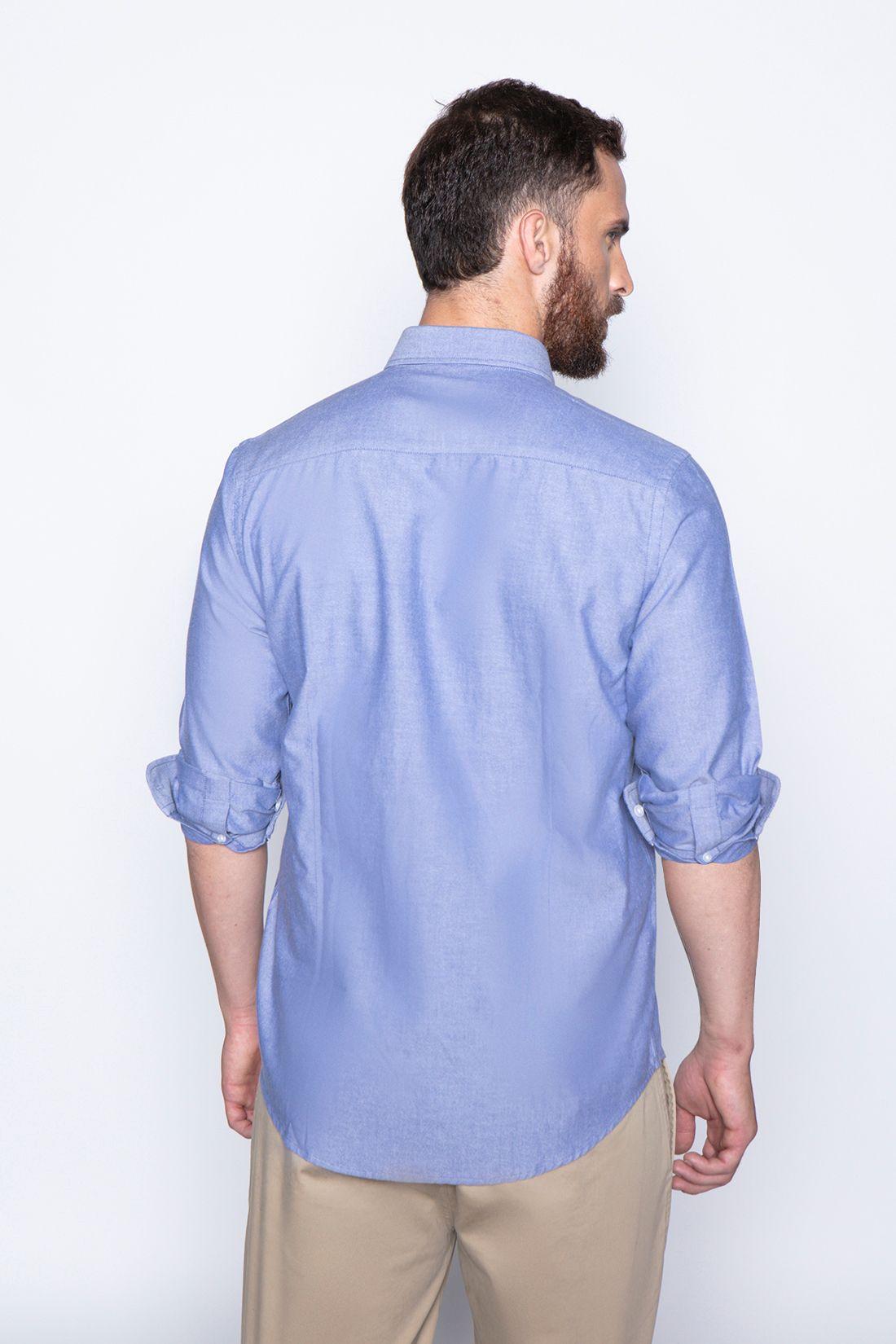 Camisa Sport Navy Oxford-1