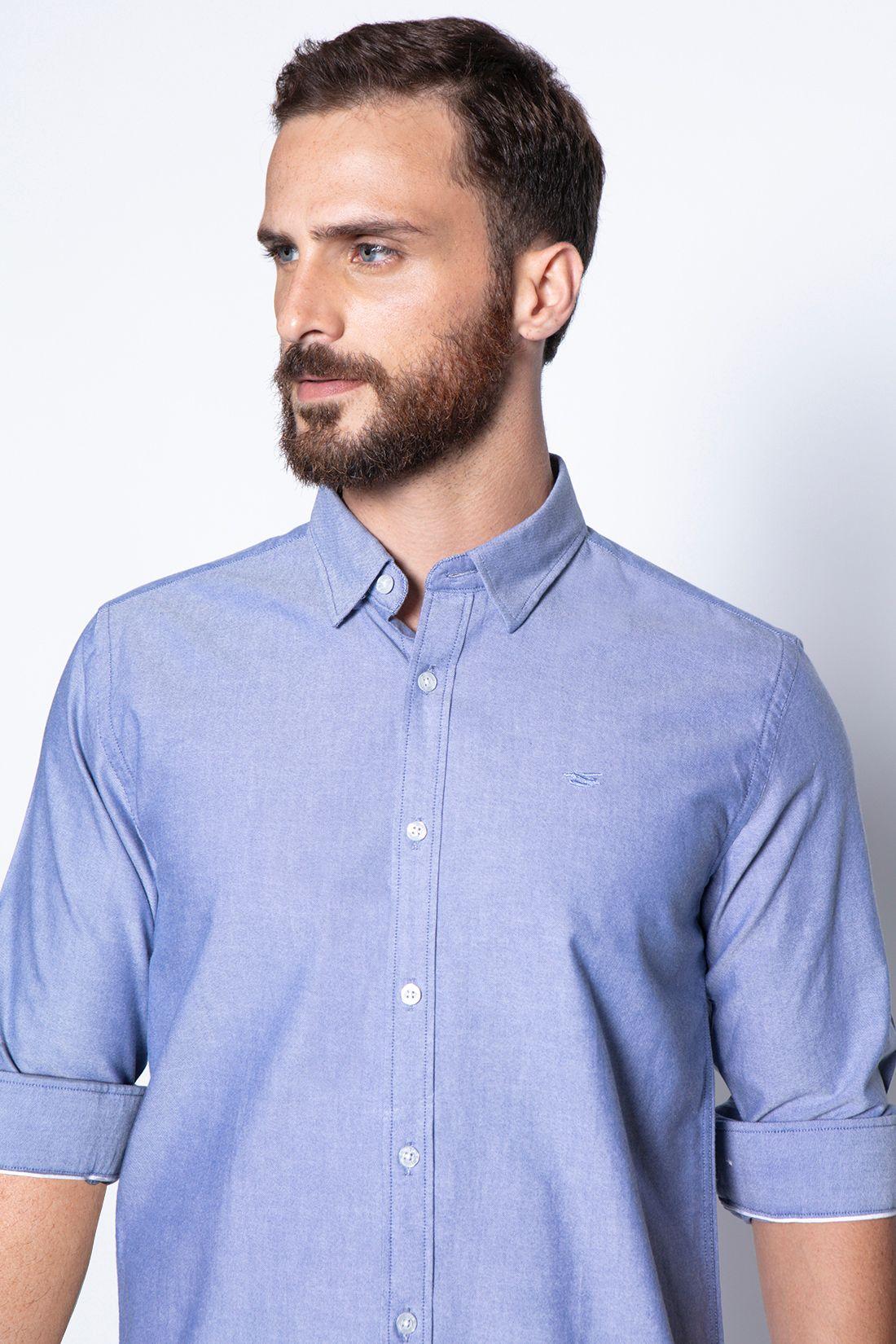 Camisa Sport Navy Oxford-2