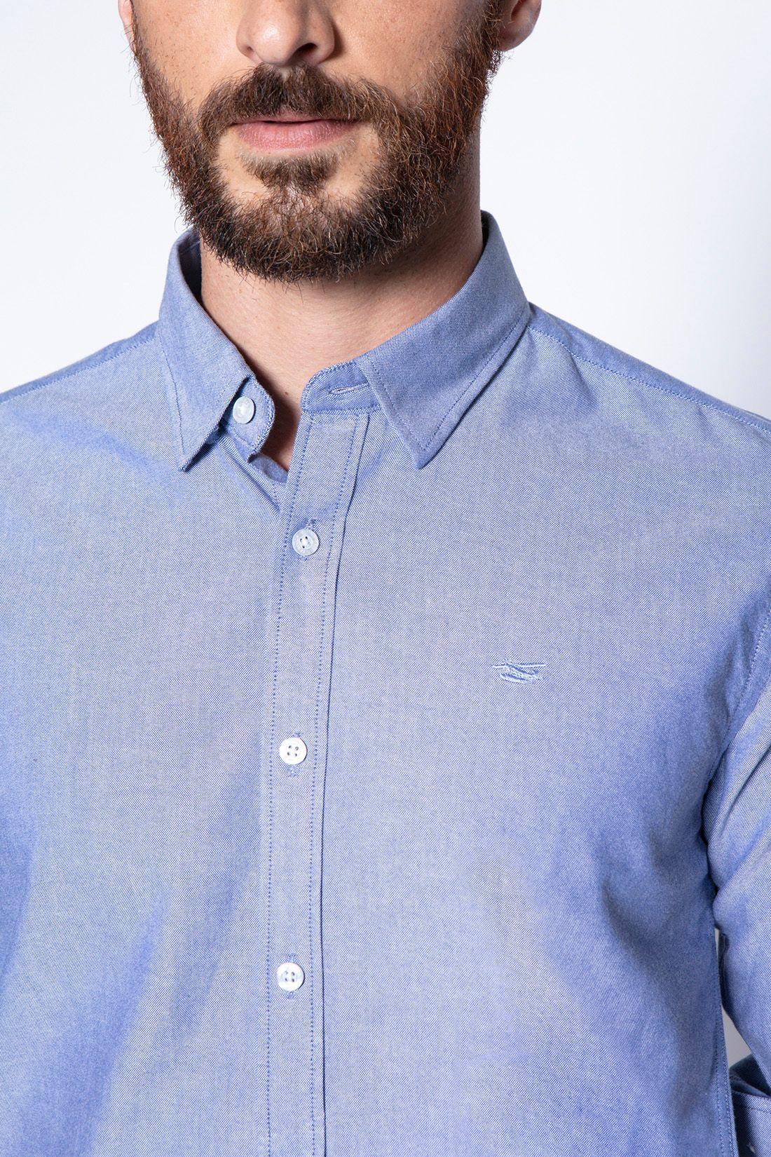 Camisa Sport Navy Oxford-4
