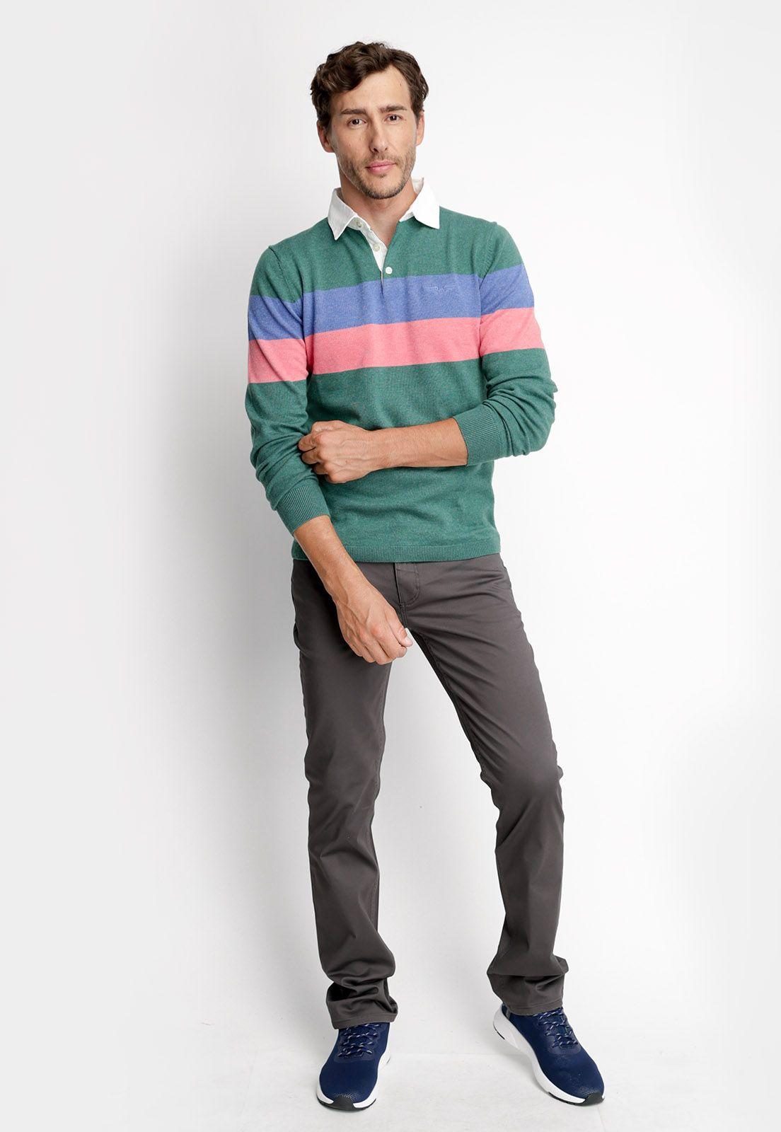 Polera Polo Tennessee Pine Melange-3