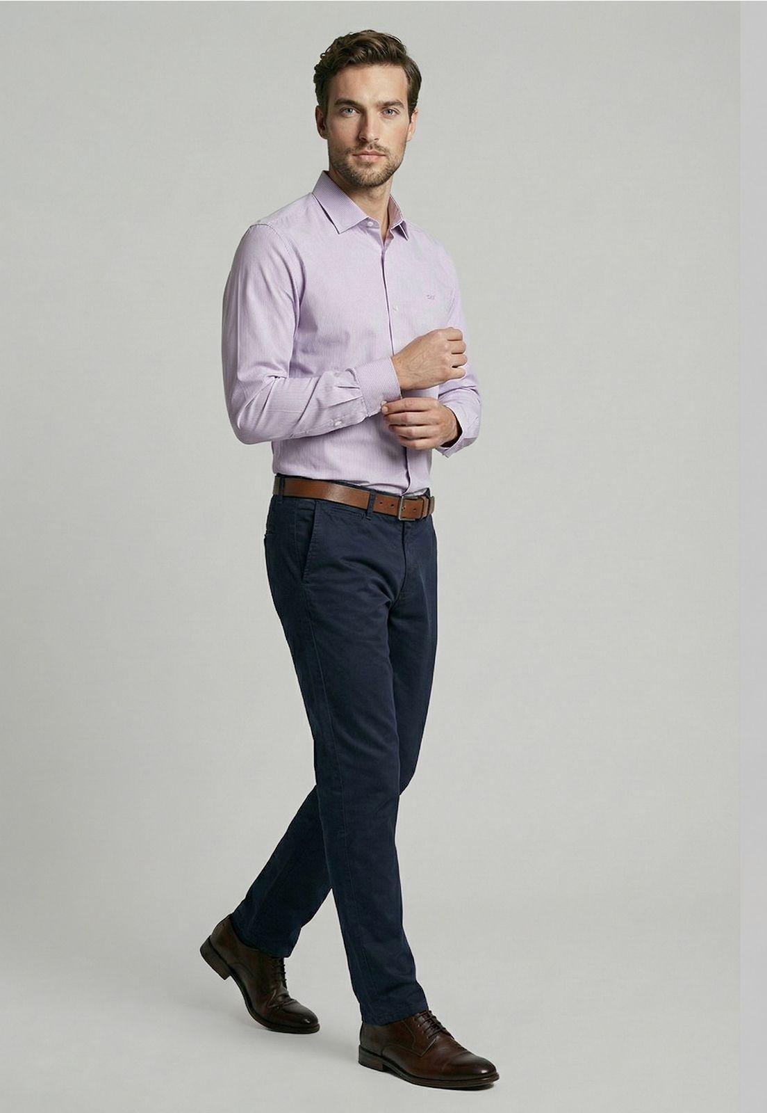 Camisa Smart Casual Calabasas Violet-4