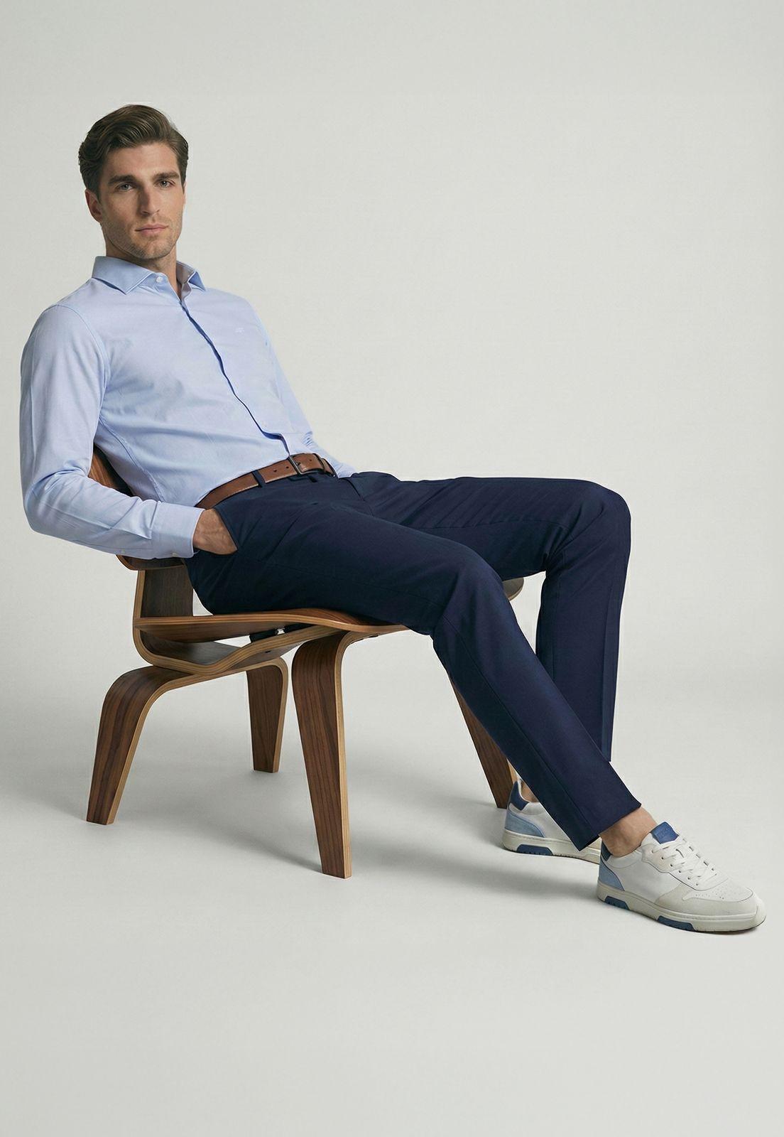 Camisa Slim London Sky-3