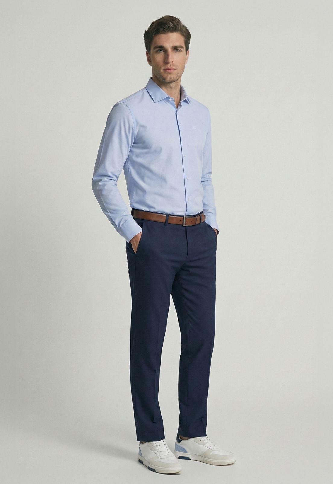 Camisa Slim London Sky-4