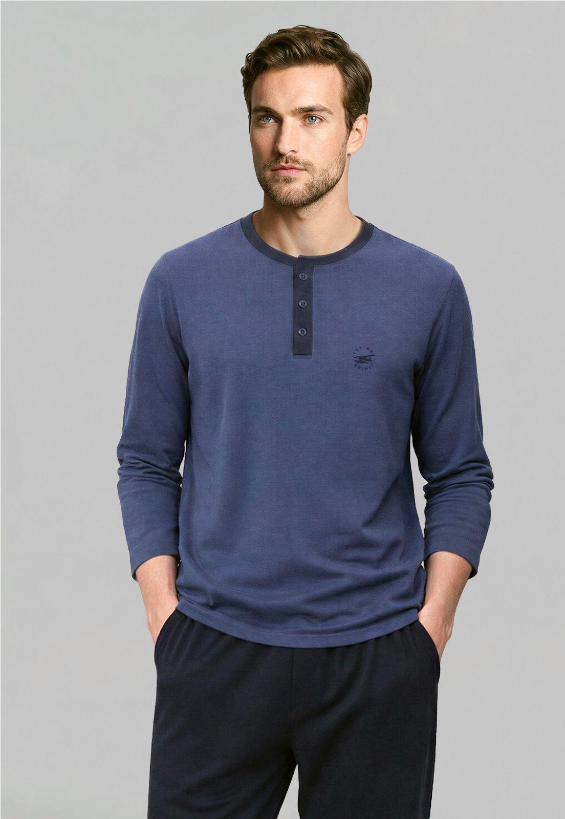 Pijama Alabama Navy Melange-0