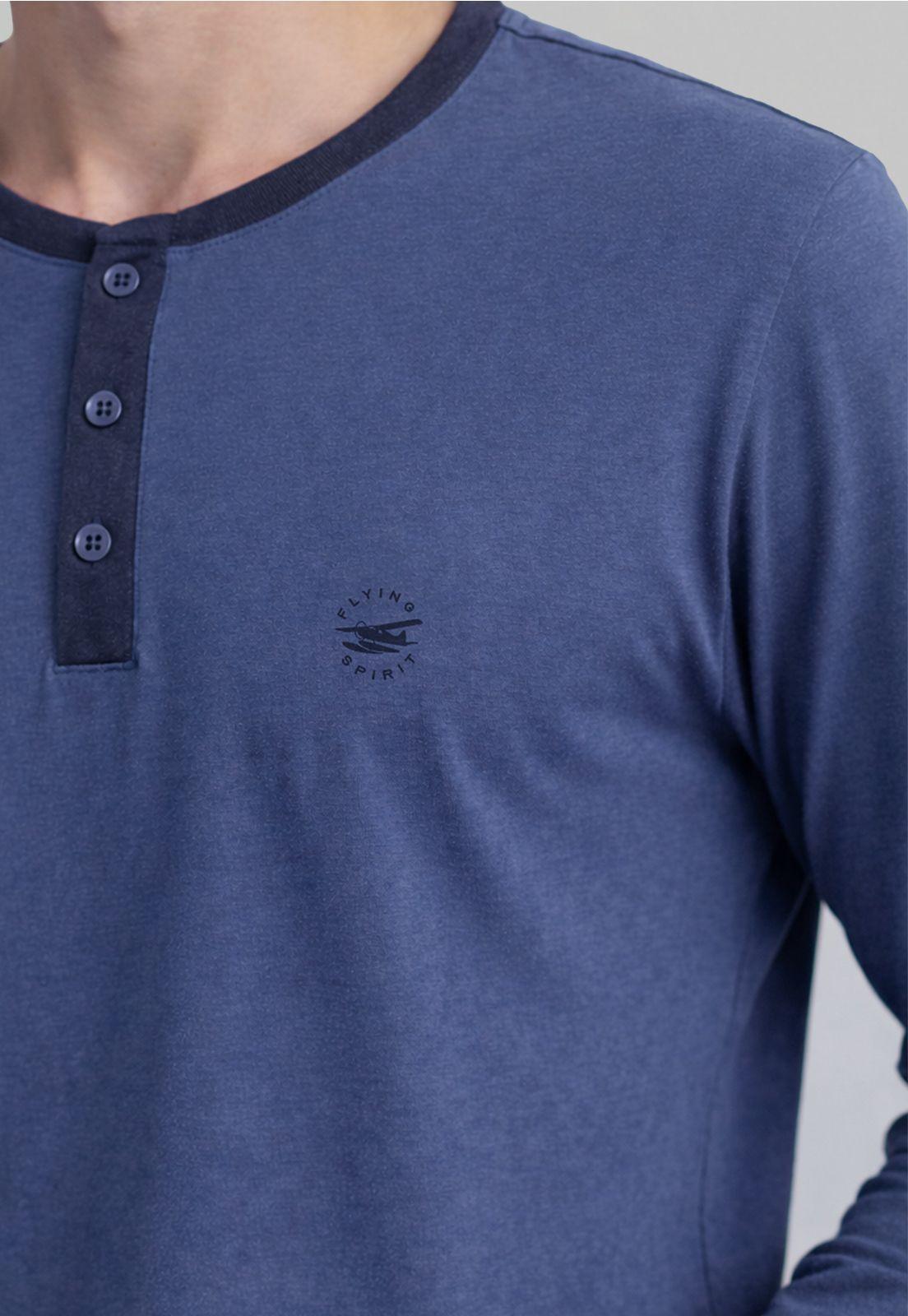 Pijama Alabama Navy Melange-2