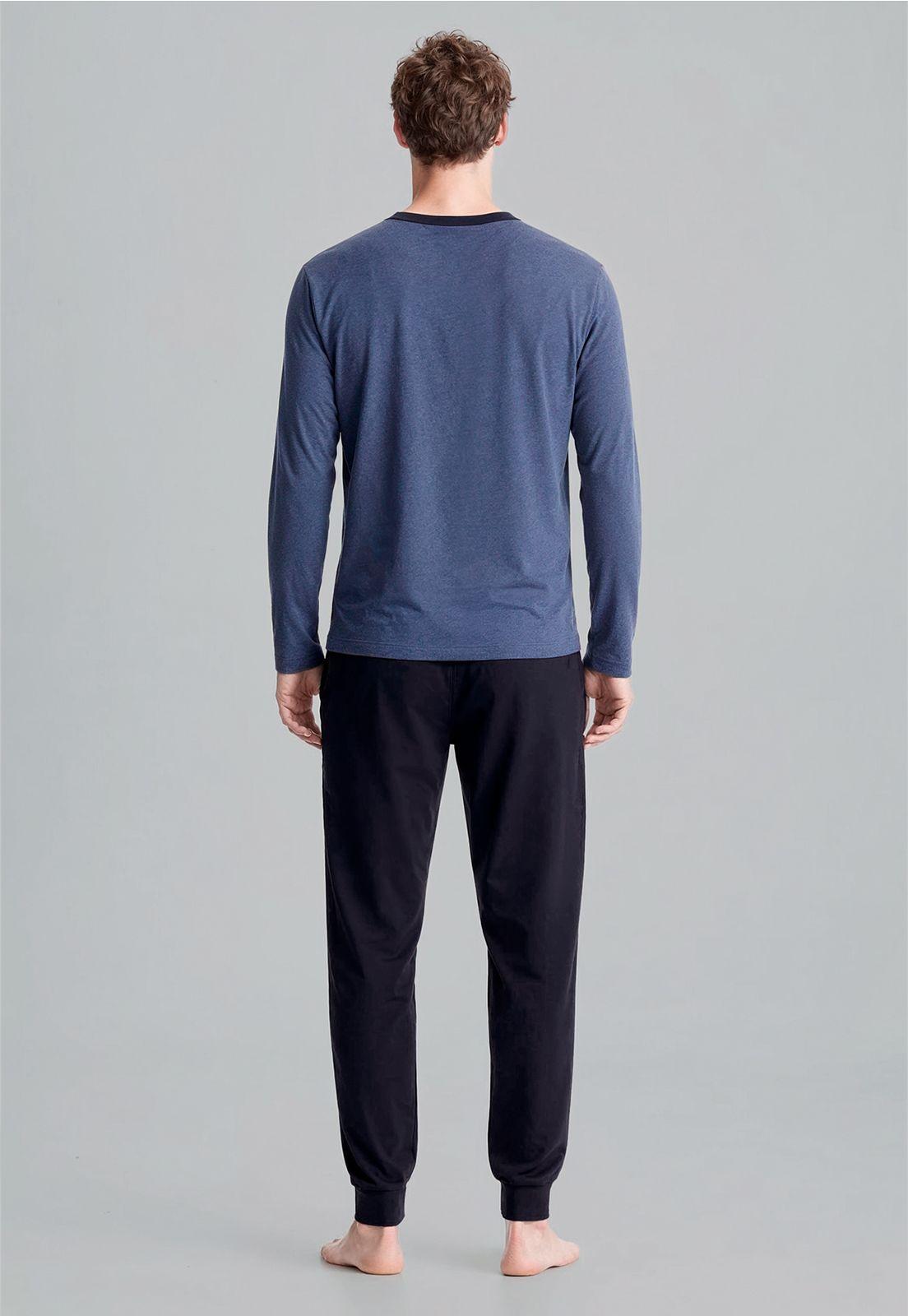 Pijama Alabama Navy Melange-3