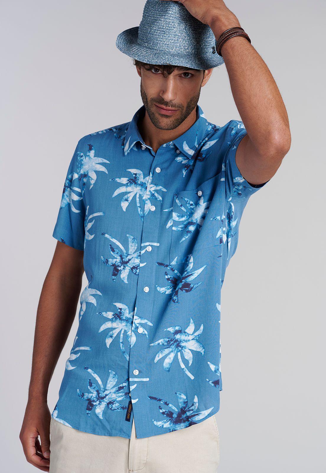 Camisa Estampada Bristol Fj Indigo-4