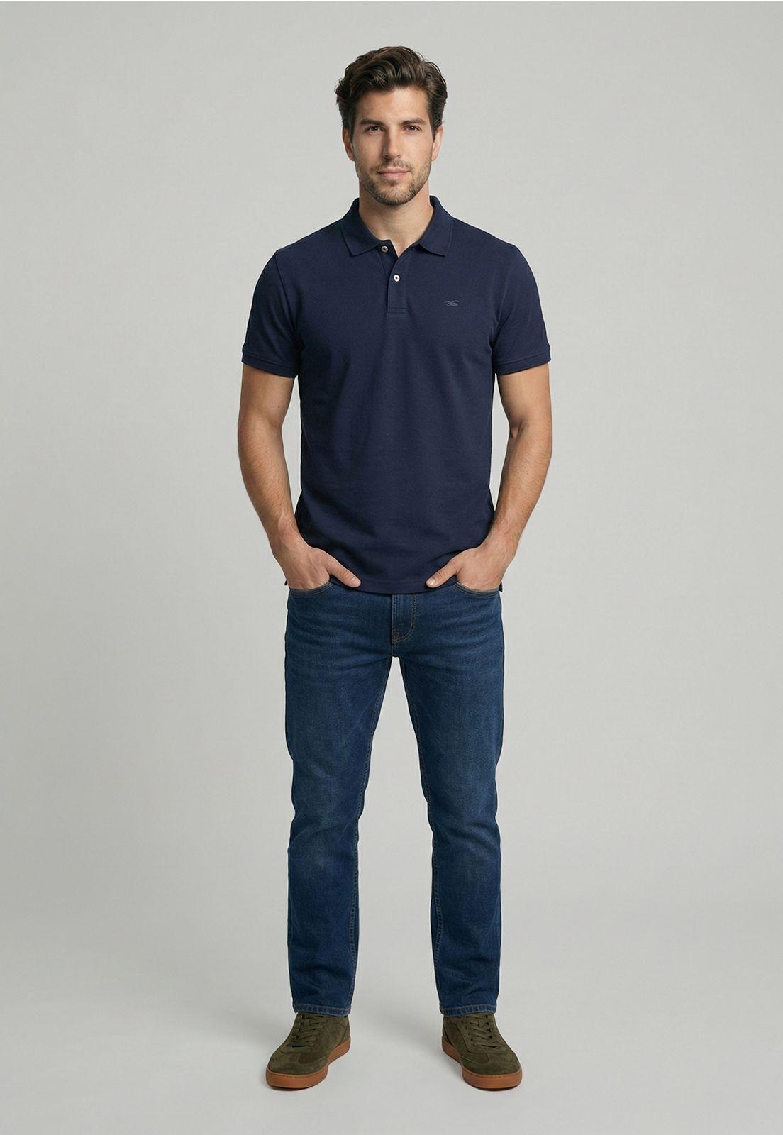 Polera Básica Pique Navy-1