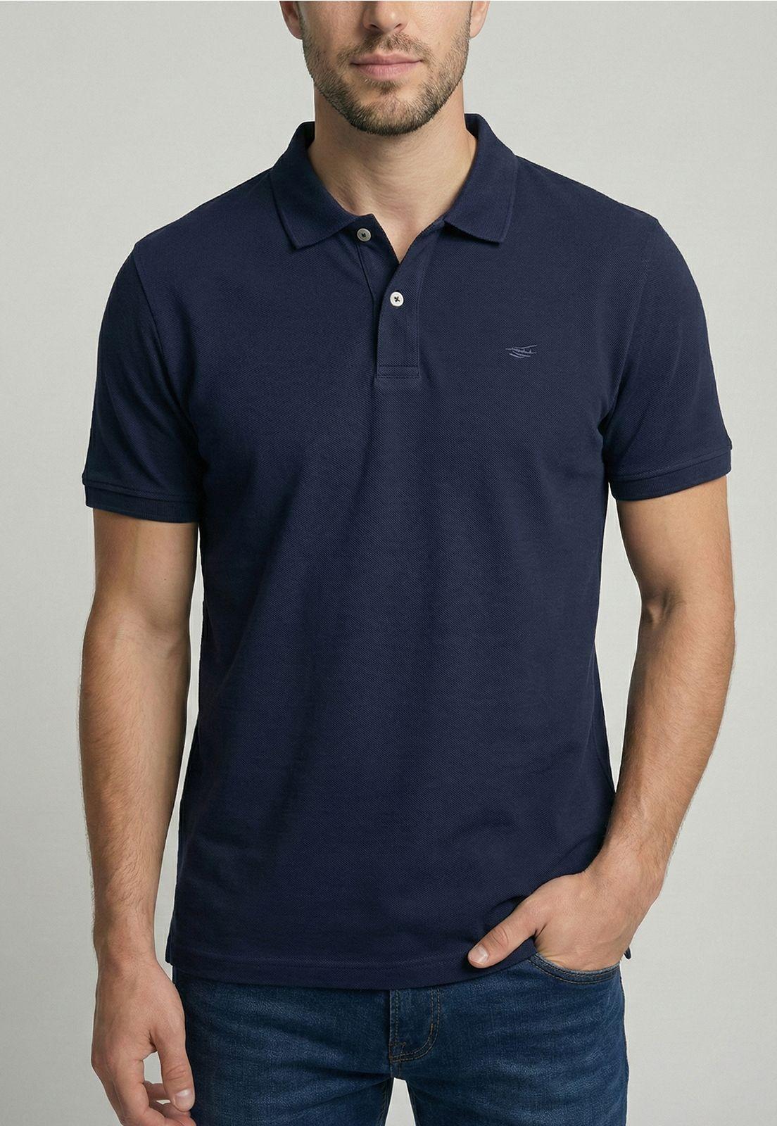 Polera Básica Pique Navy-2