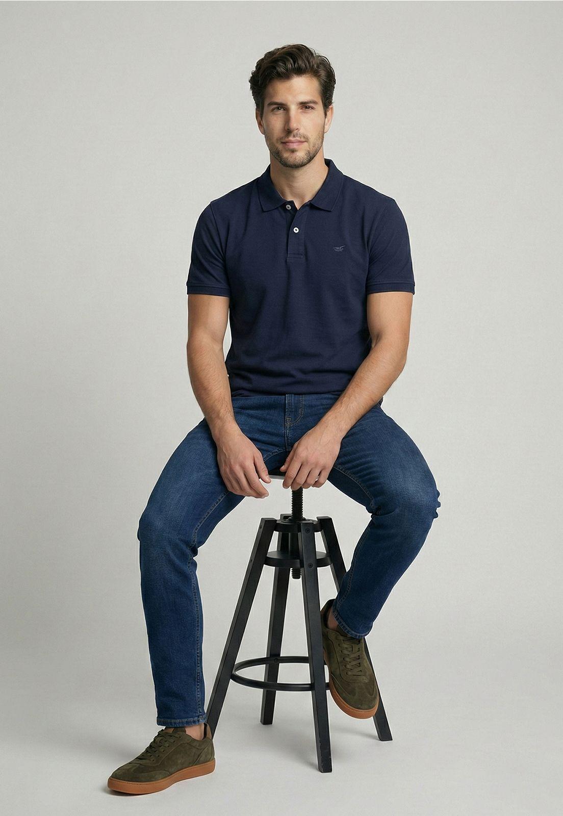 Polera Básica Pique Navy-4