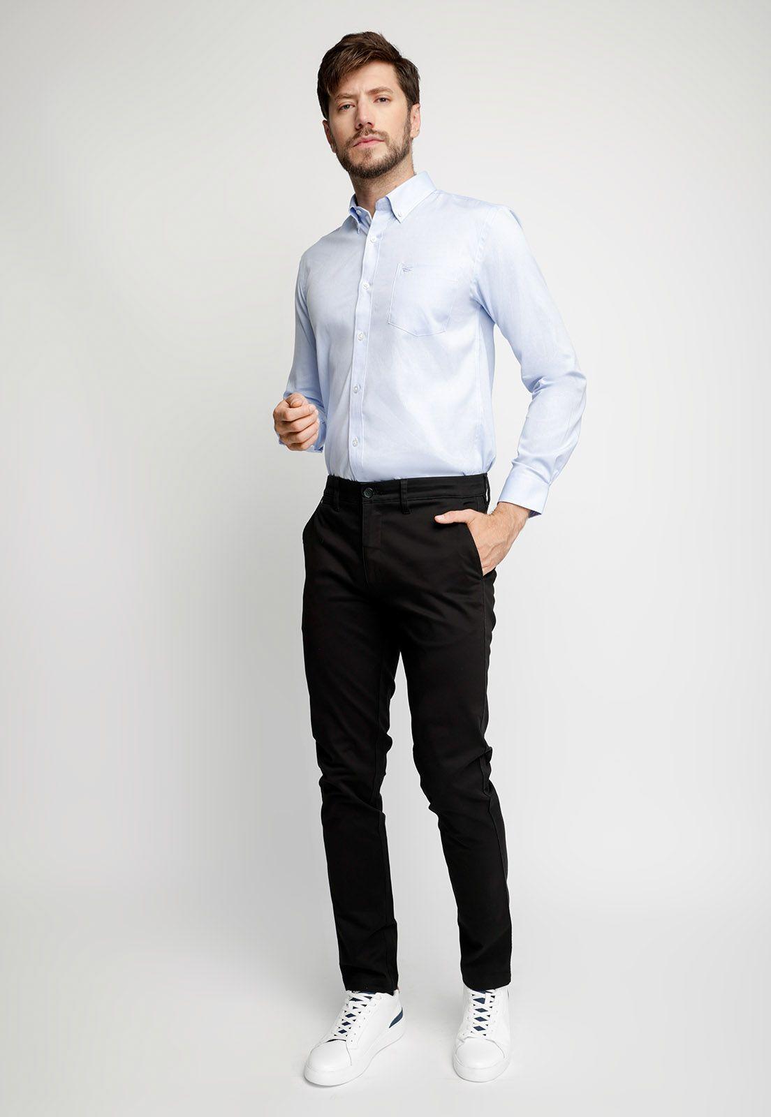 Camisa Oxford F Sky-3