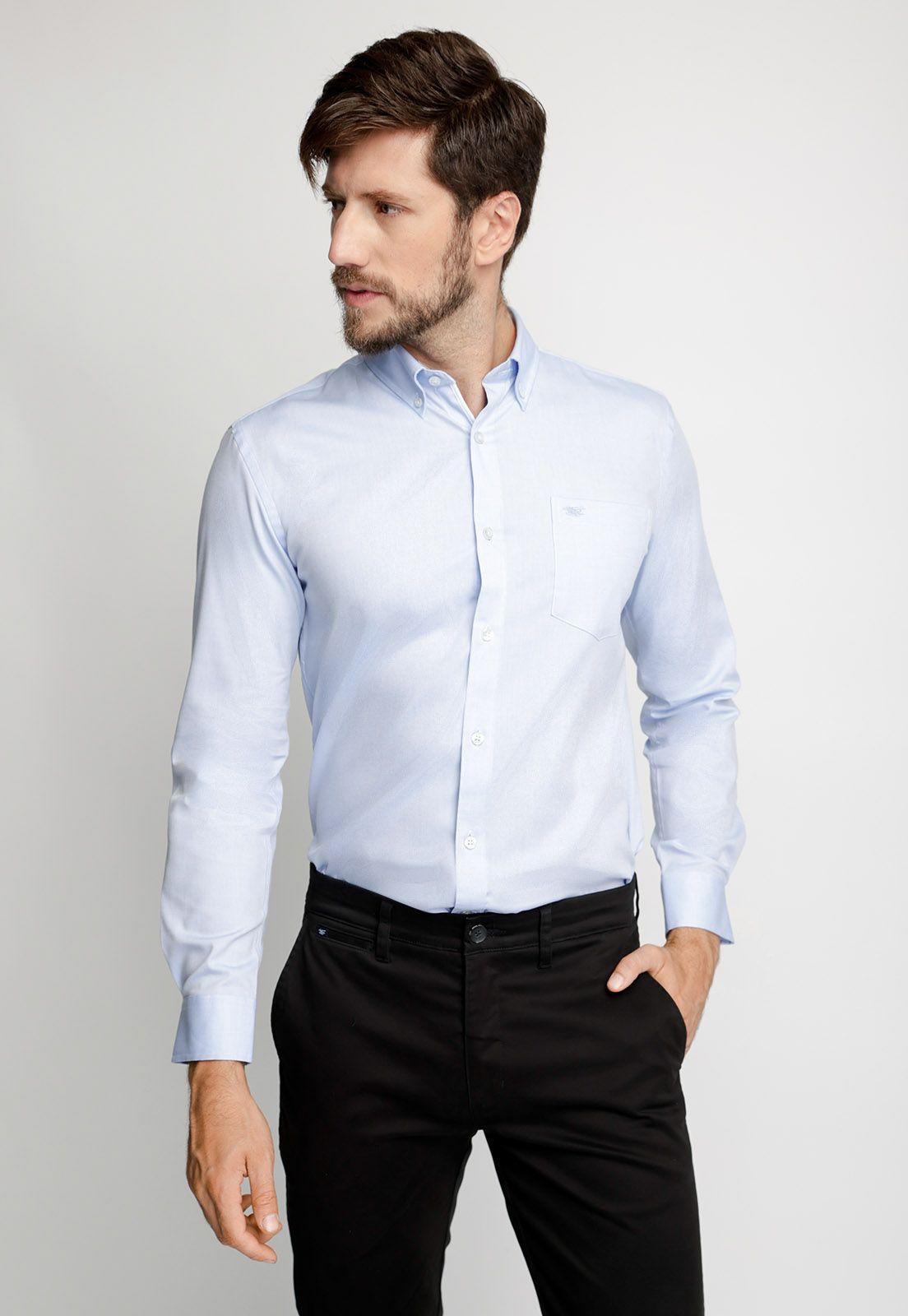 Camisa Oxford F Sky-0