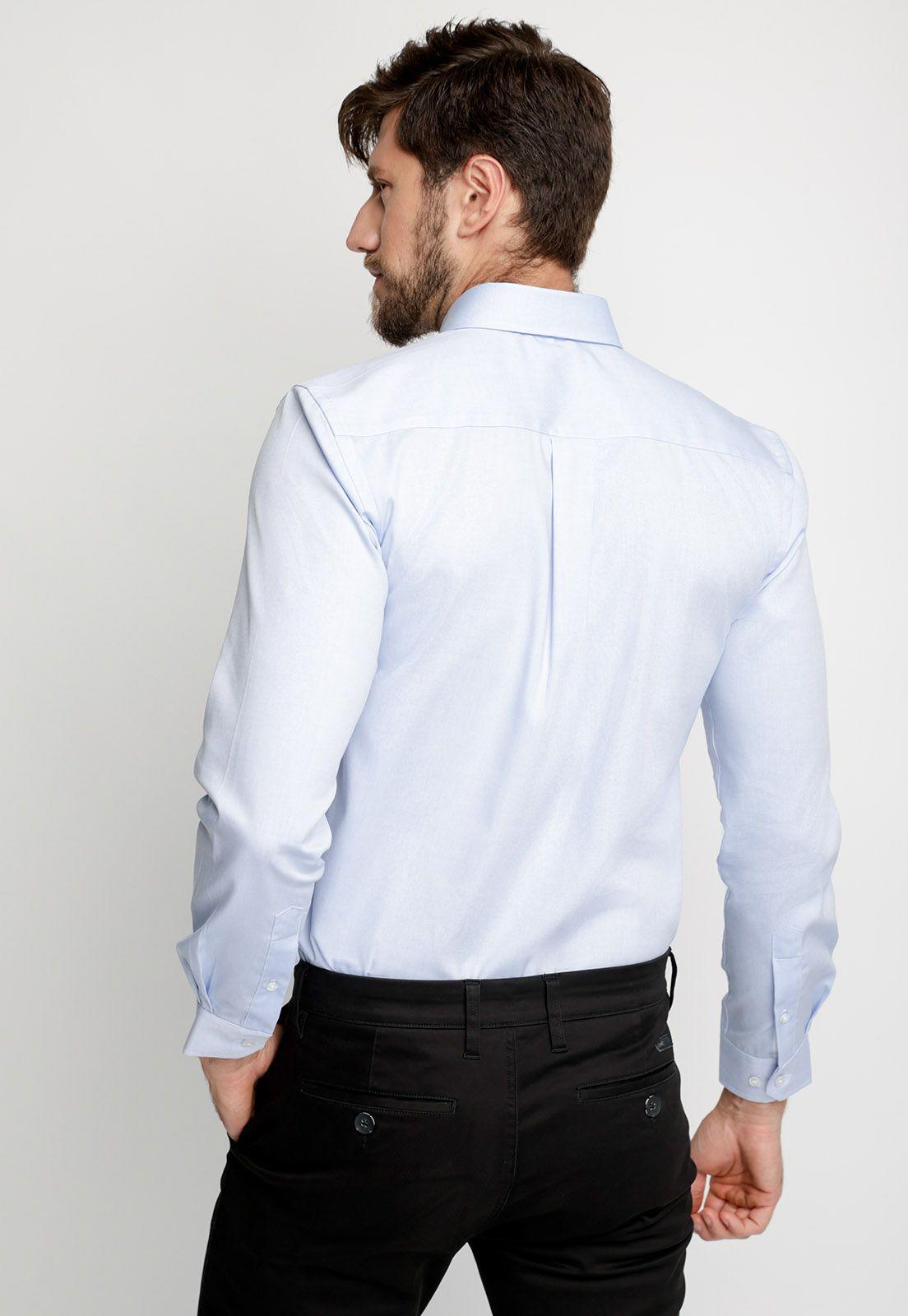Camisa Oxford F Sky-1