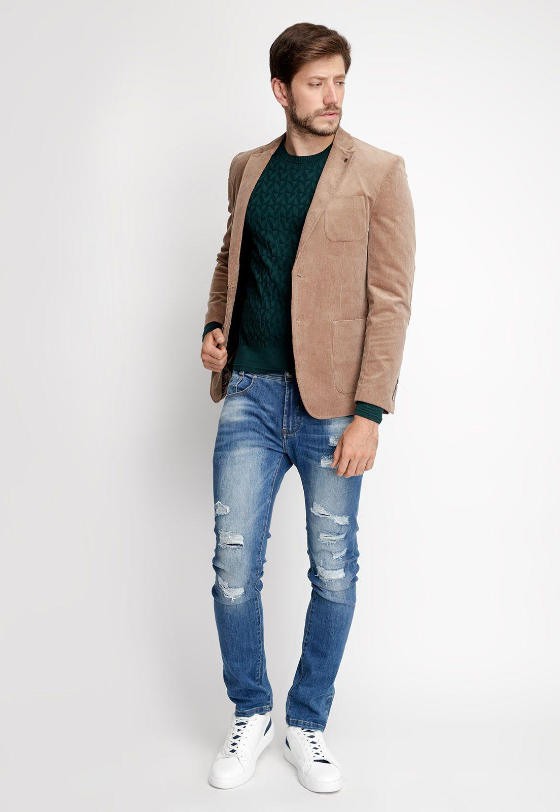 Blazer Corduroy Albany Fj Khaki-3