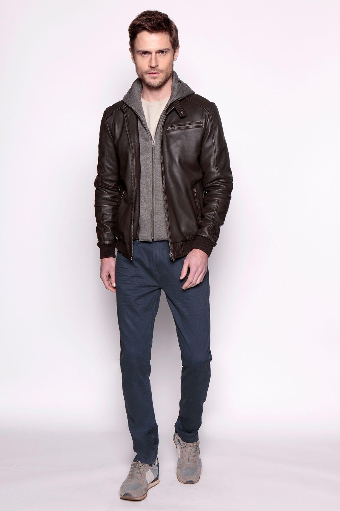 Chaqueta Cuero Dakota Fj Dk. Brown-3