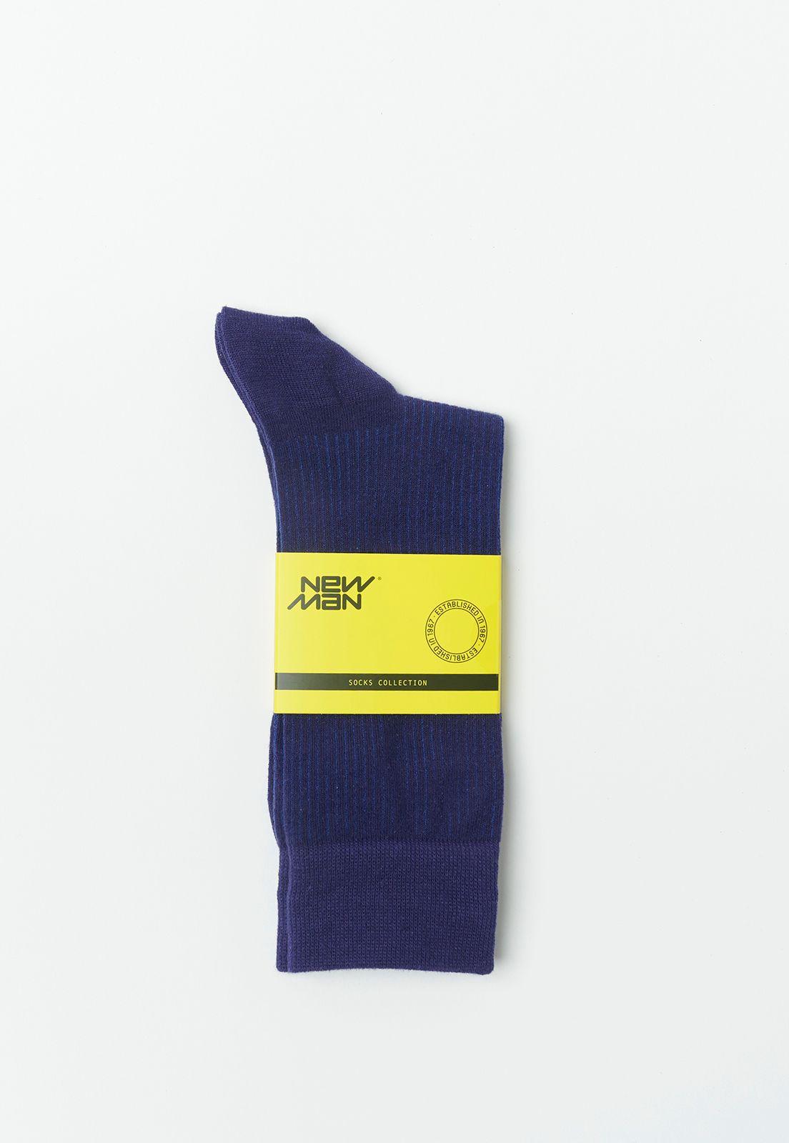 Calcetín Basico Strip Navy-0