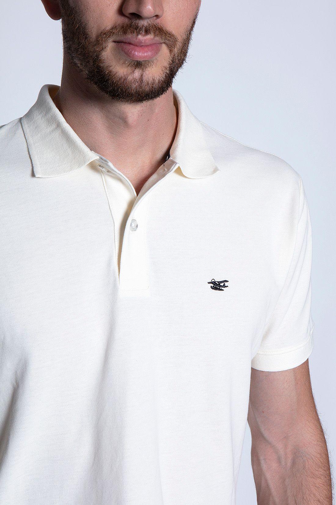 Polera Pique Mc Básica White-4