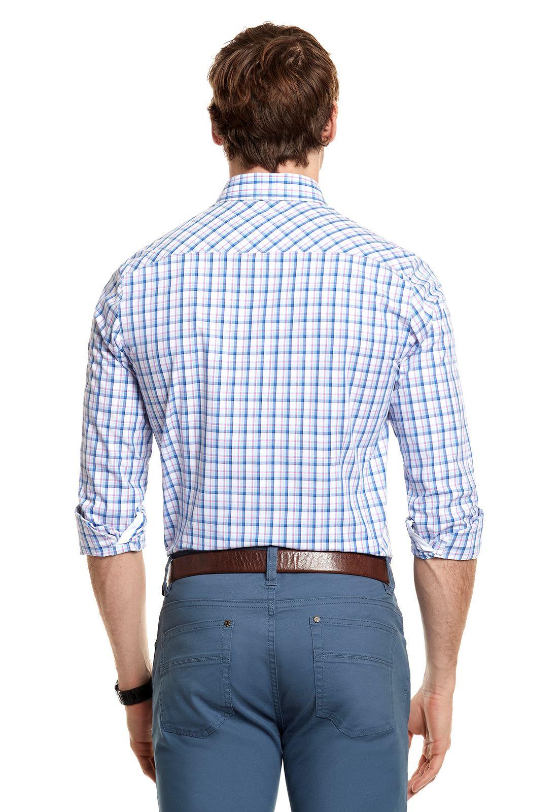 CAMISA CHECKERED SEATTLE PINK-2
