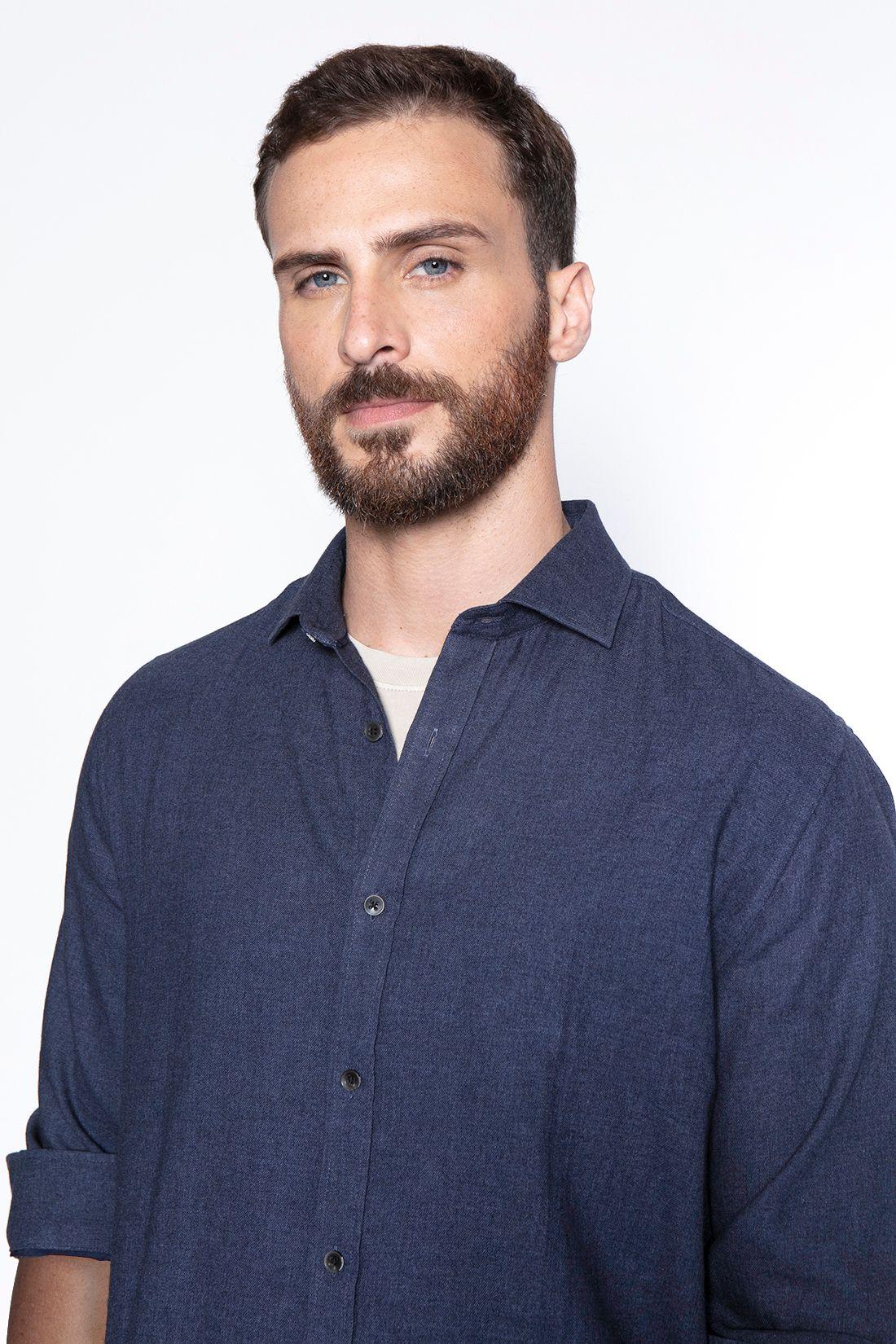 Camisa Sport F Navy Melange-2