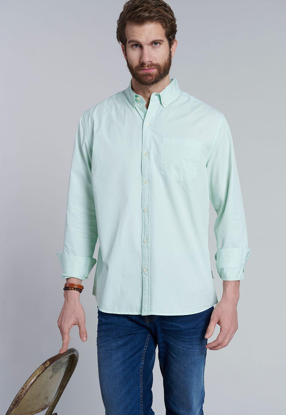 Camisa Garment Dyed Sport Fj Lt Ice-4