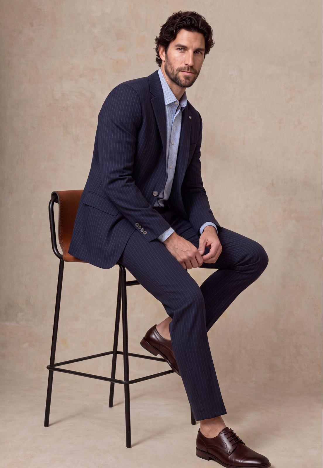 Blazer Suit Navy Chandler-4
